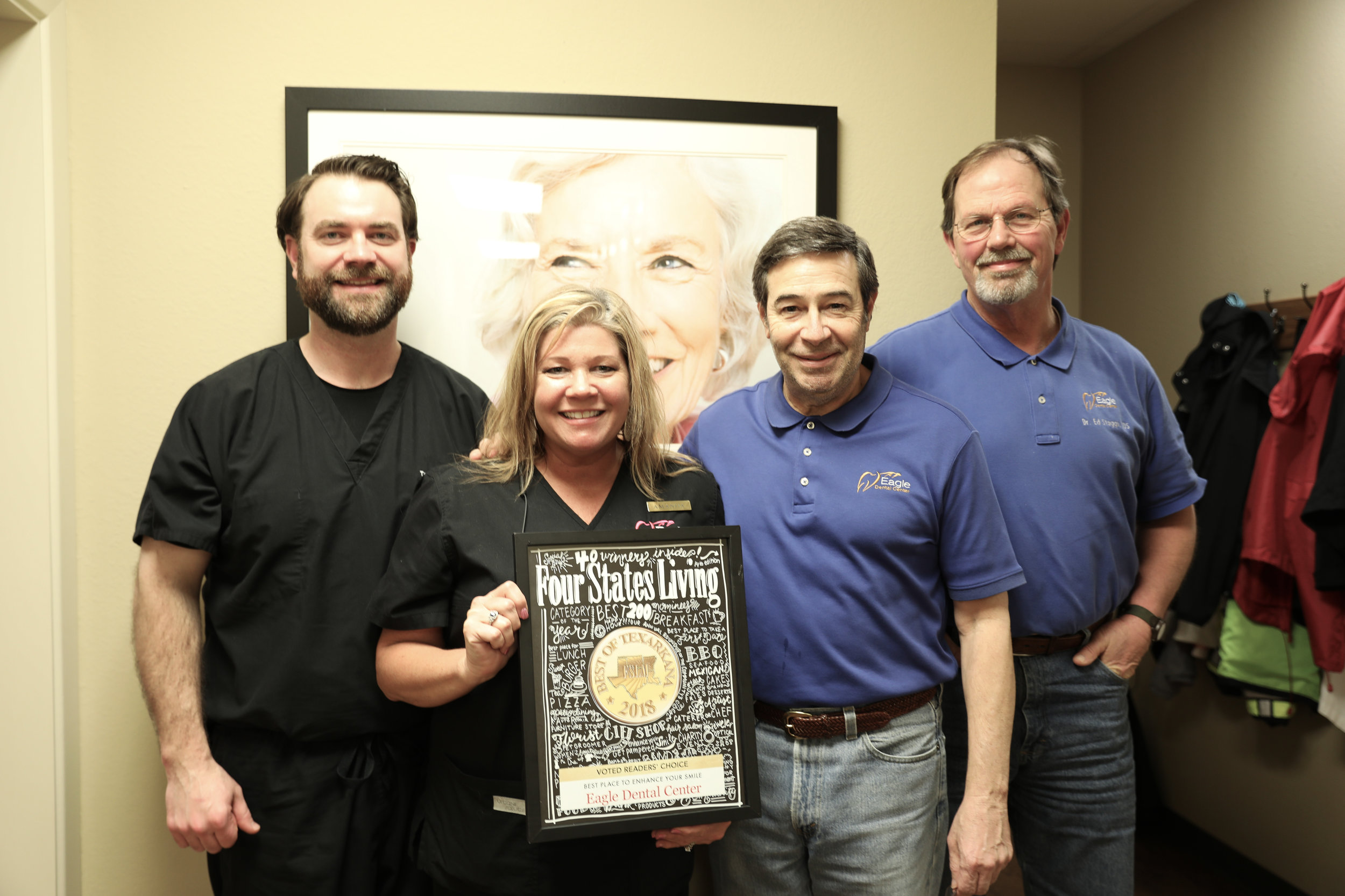 EAGLE DENTAL CENTER – Dr. Todd Hegmann, Amanda Miot, Dr. Mark Looney and Dr. James Ed Staggs