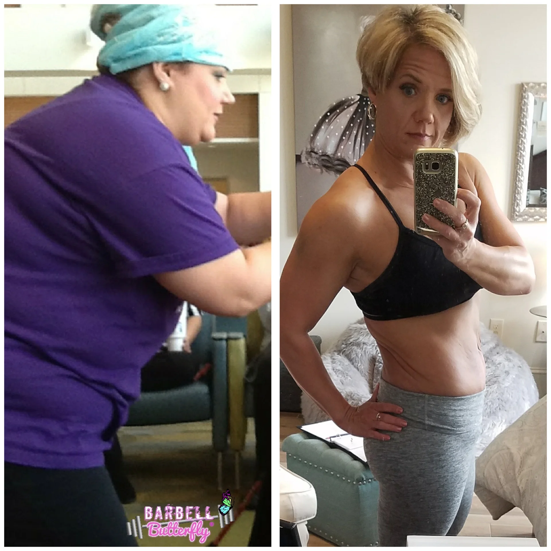 After losing 123 pounds and making a total lifestyle transformation, Lynn started Barbell Butterfly to empower other women along their journeys. 