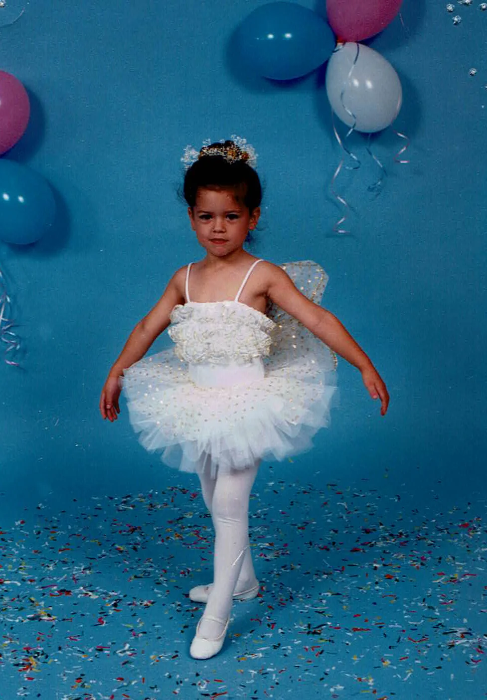 ^ During her first dance recital at age 3, Ali portrayed a snow fairy. 