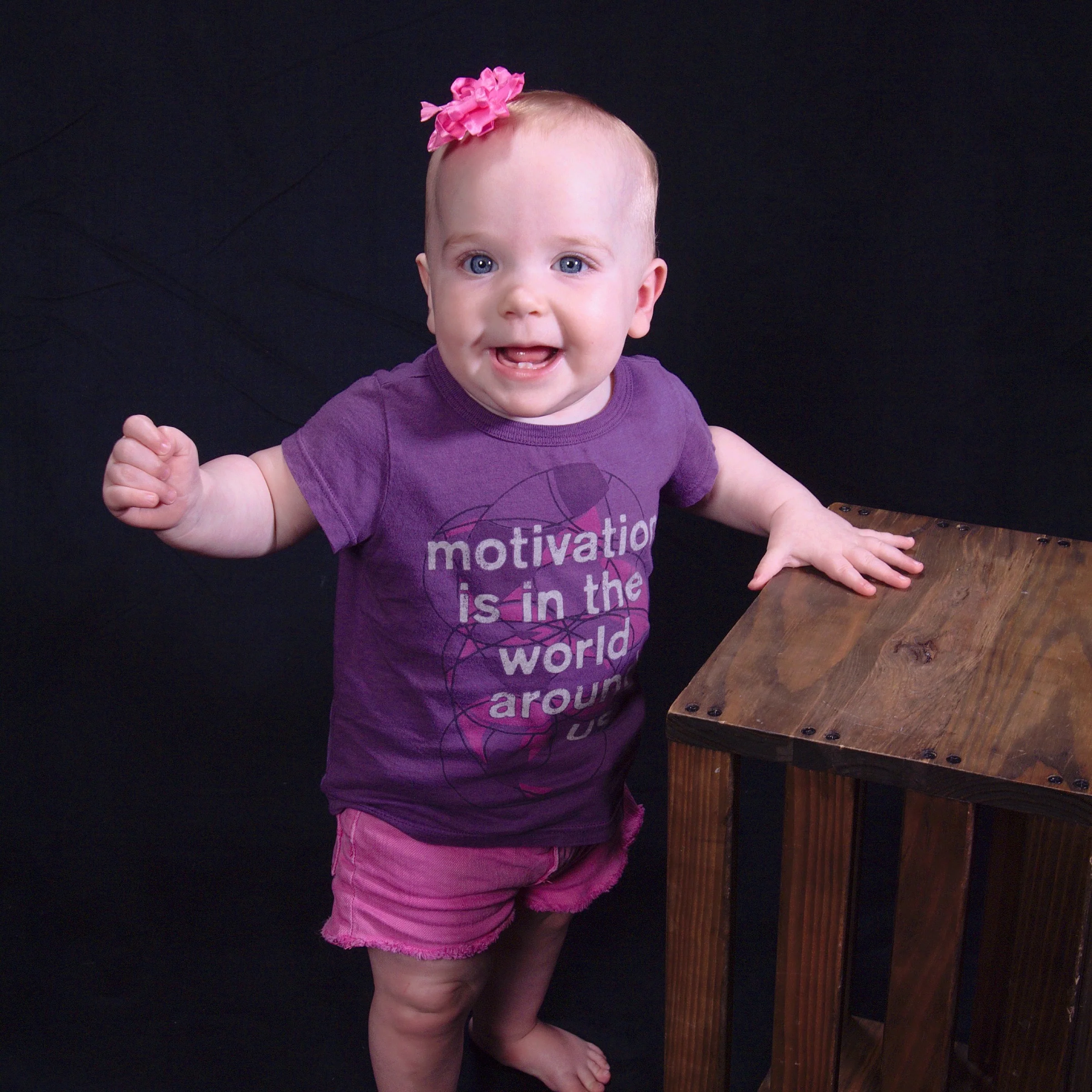 ^ This precious photo was taken of 10-month-old Piper because Melanie “could not get enough pictures of this beautiful child.”