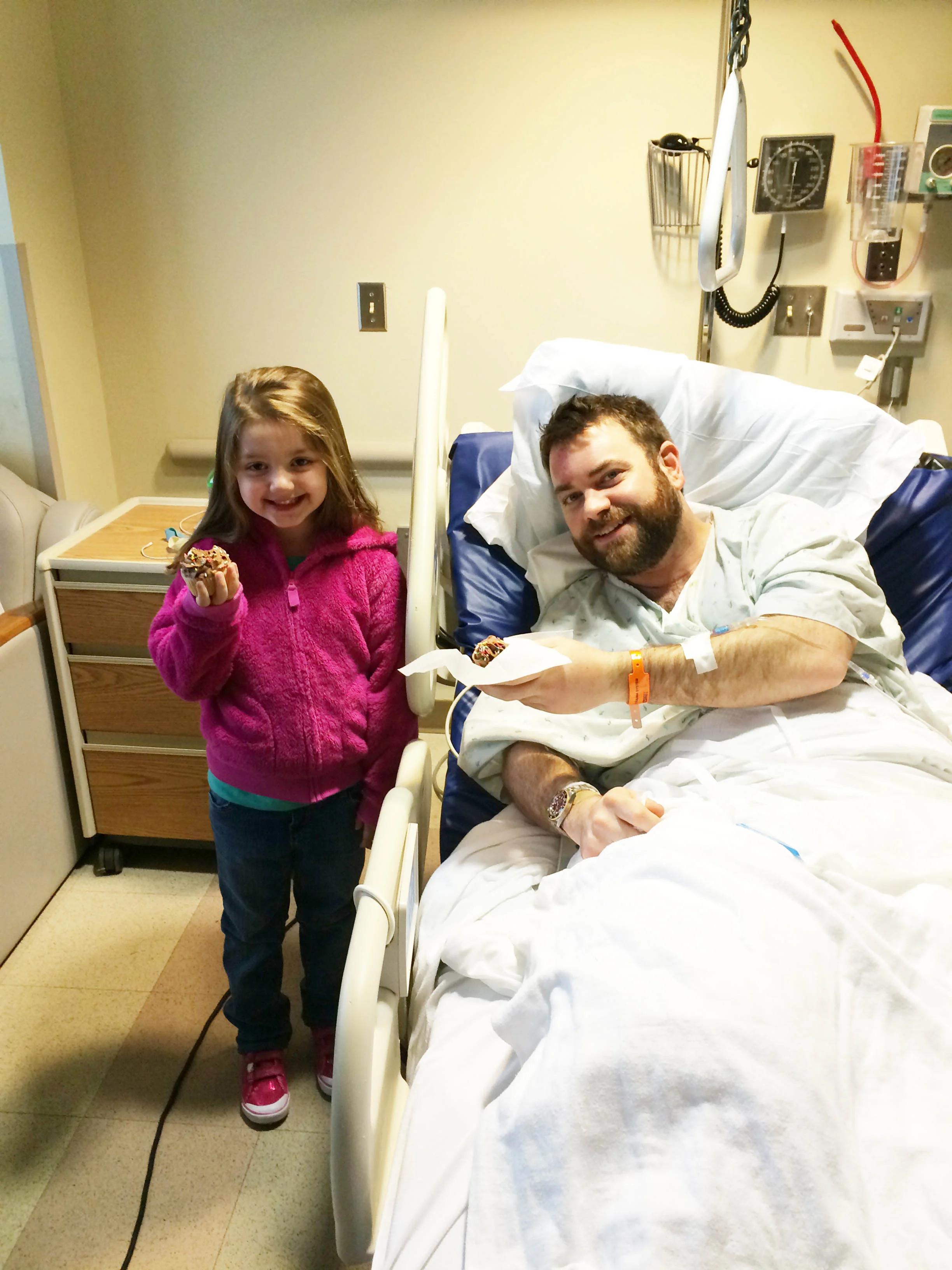 The day after his accident, April 5, 2015, Todd and his niece Ava celebrated her fifth birthday being together and eating cupcakes.