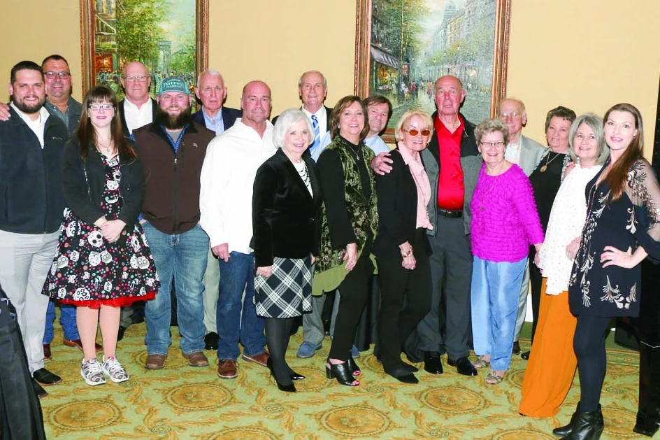 Bobby (in the red shirt) with his family members: Matt Combs, Joey Combs, Carrie Slay, Larry May, Jason Combs, Tom Talley, Randy May, Norma May, Jack May, Shedera Combs, Dana Asher, Eloise Talley, Helen Asher, Wesley “Otis” May, Jessie May, Cherie Davis and Marinda Thomas.