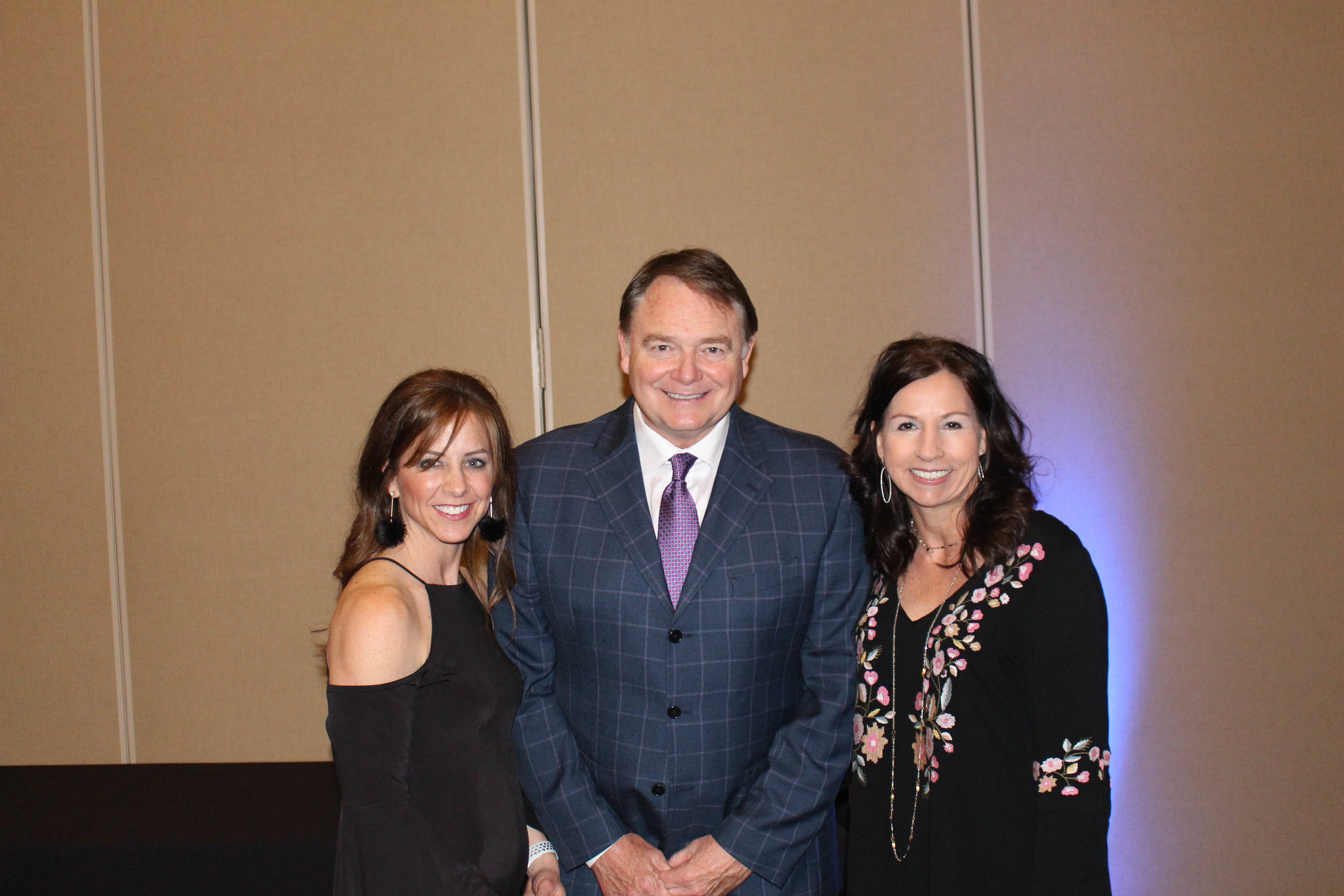Ashley Mclean, Houston Nutt and Denise Wallace