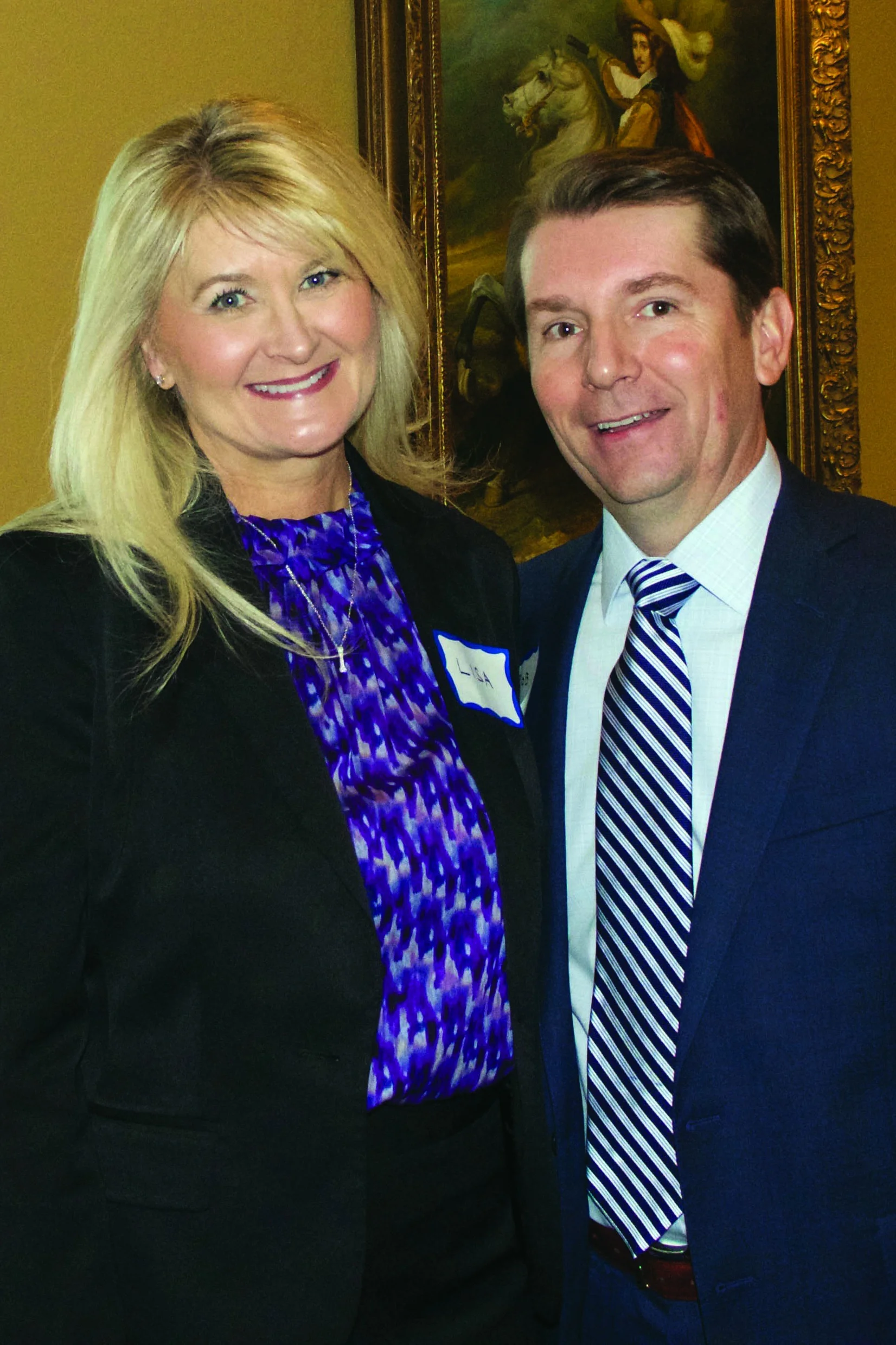 Rob and his wife, Lisa, during a Welcome Reception held in their honor on March 5 after he was named CEO of AR-TX Regional Economic Development Incorporation (AR-TX REDI).