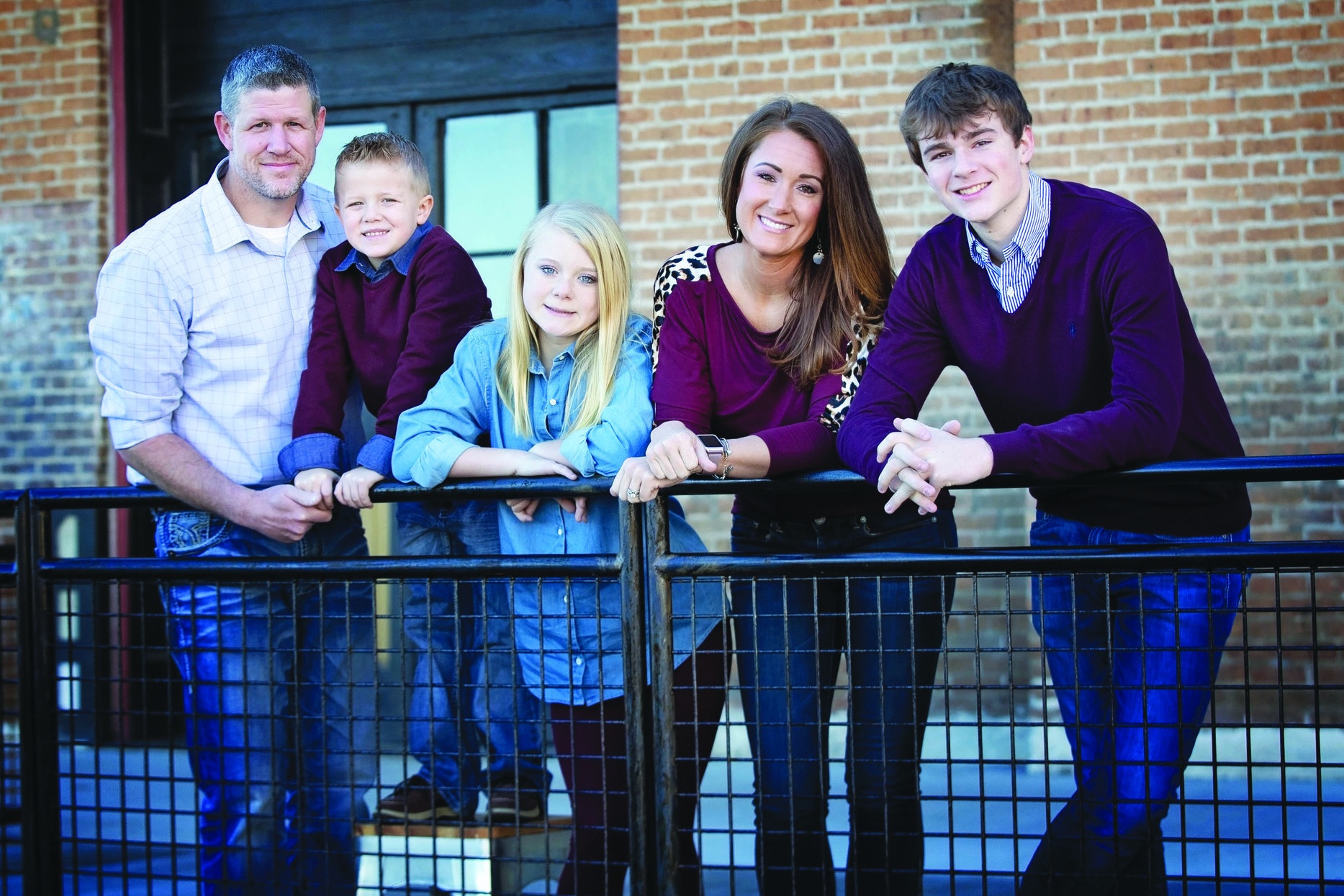 Jill’s reasons for becoming interested in pursuing healthier options are her husband, Kevin; bonus son, Hosston; daughter, Alexis; and son, Drew. Through the home remedies that Rowe Casa offers, the Rowes have become a healthier family as a whole. (Photo by Erin Treadway Photography)