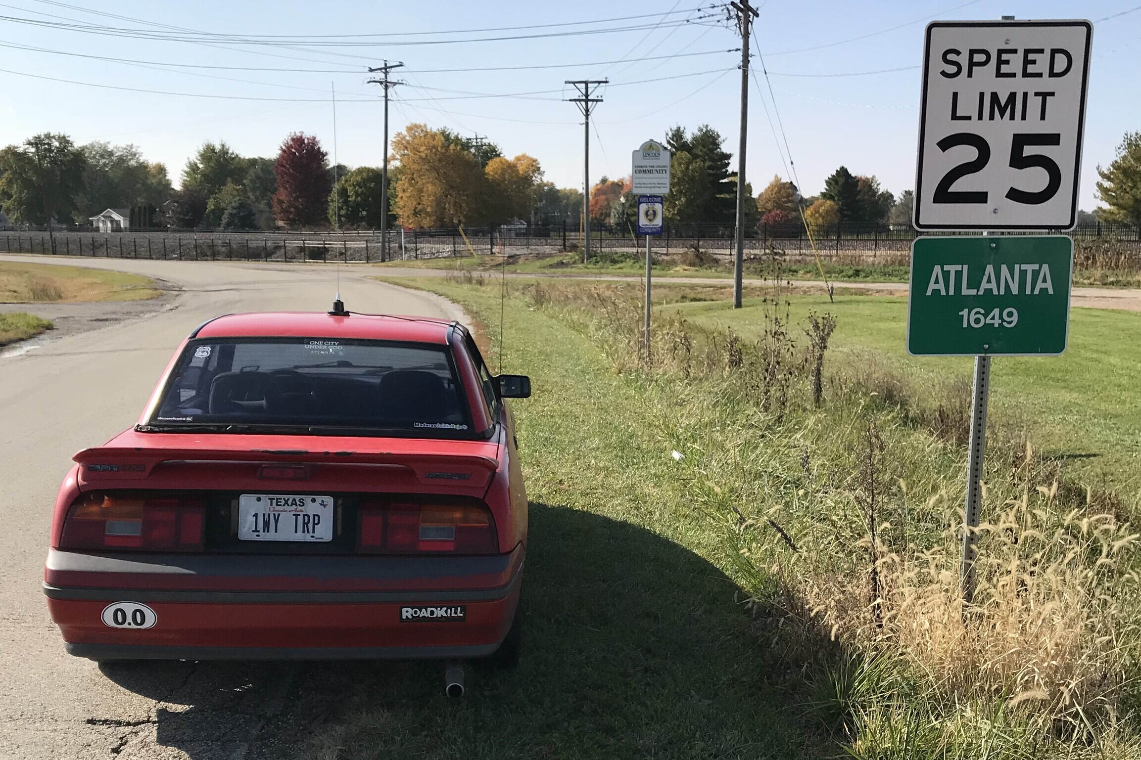 Atlanta, Illinois, City Limits (the third largest Atlanta, after Atlanta, Georgia, and Atlanta, Texas)