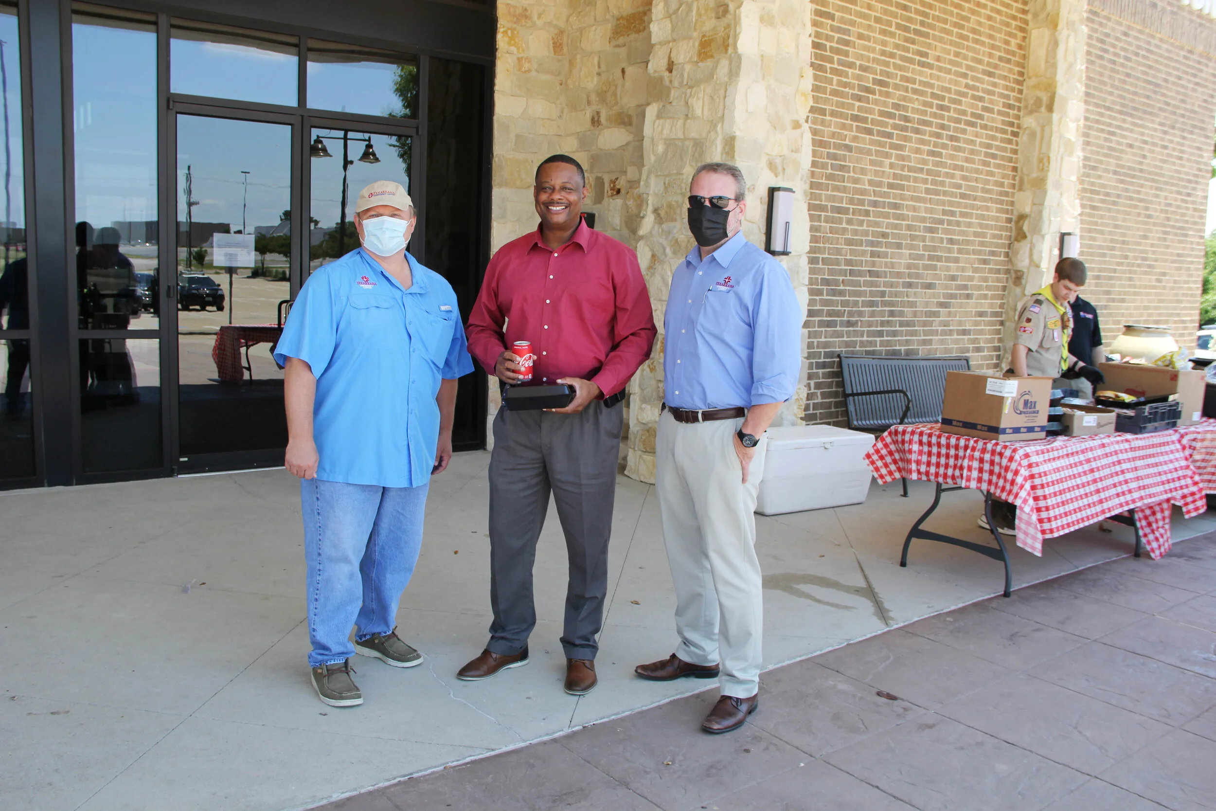 Dr. Kyle Groom, D. E. Evans and Dr. Eric Jacobsen