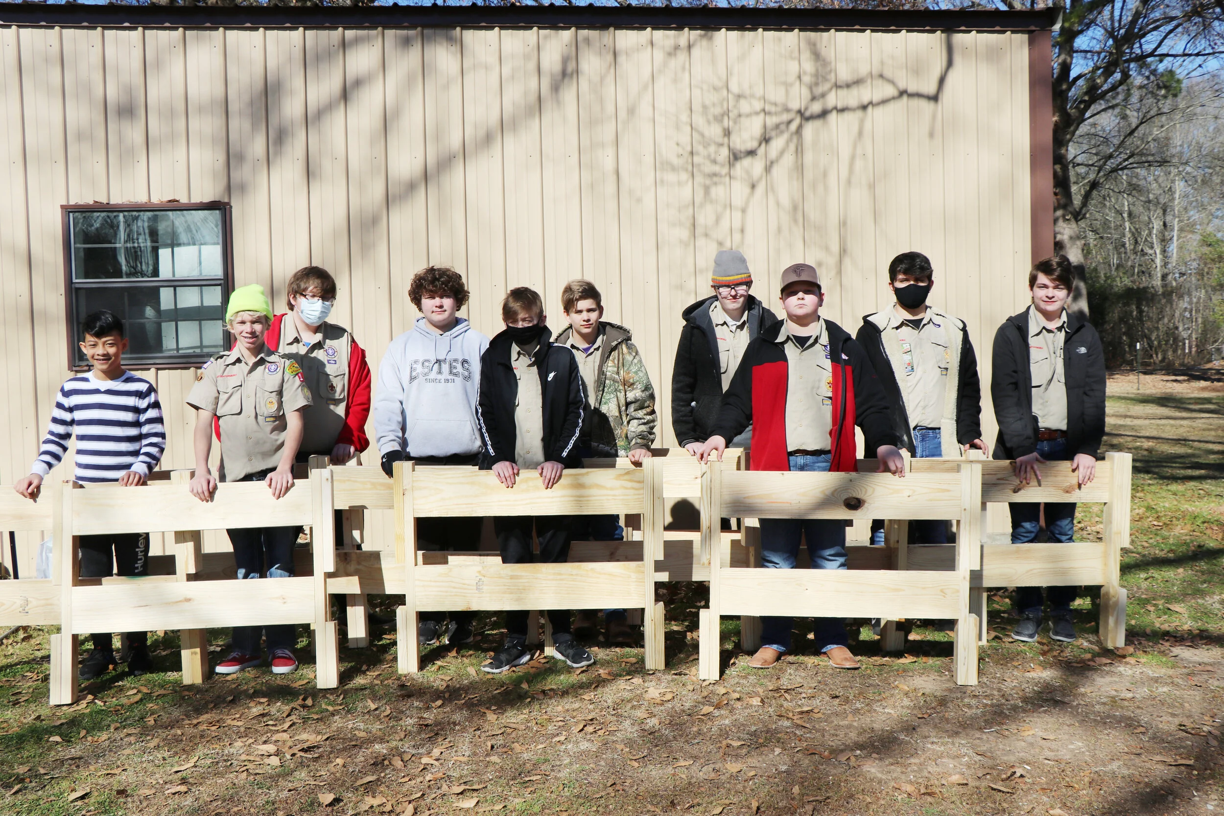 Nash Orena, Cade Cunningham, Grayson Kelley, Jagger Starks, Whitten Manes, Evan Brown, Blaine Kelley, Austin Williams, Trent Chisolm, and Mathieu Sexton