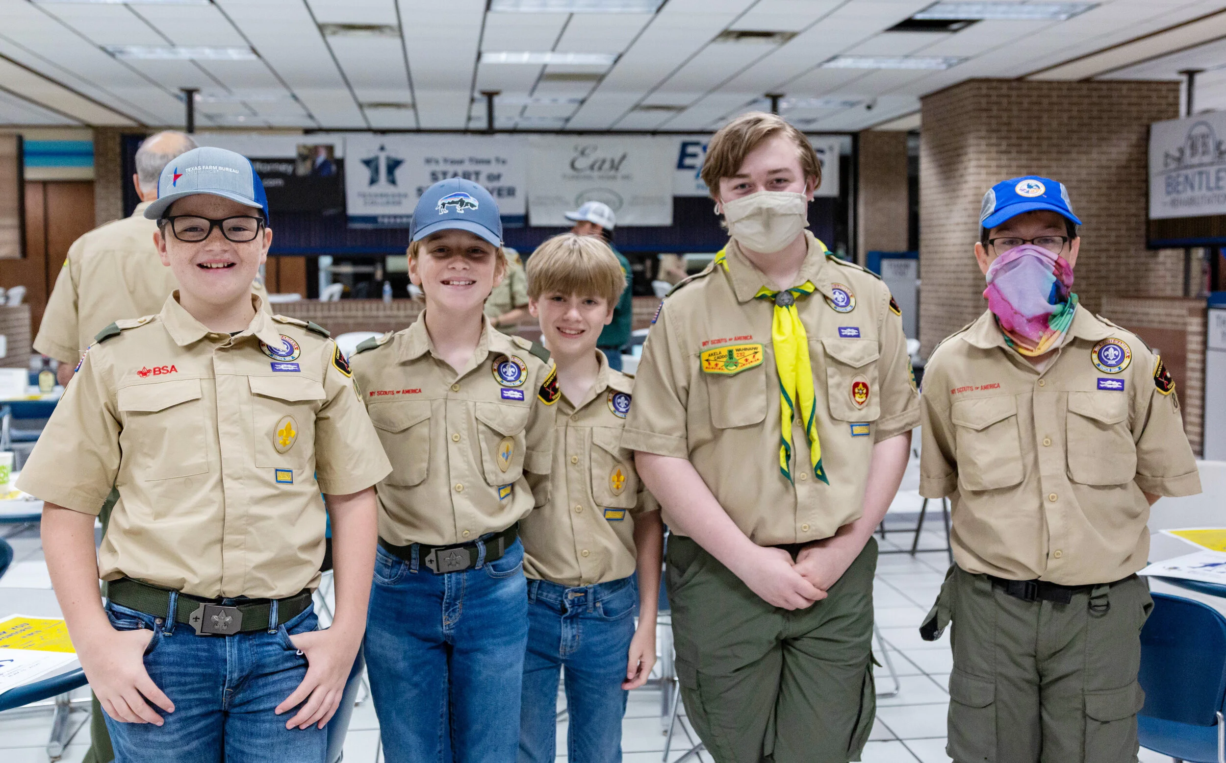 Brown Harvey, Payne Cook, Max Currie, Tyler Unger and Duncan Powell