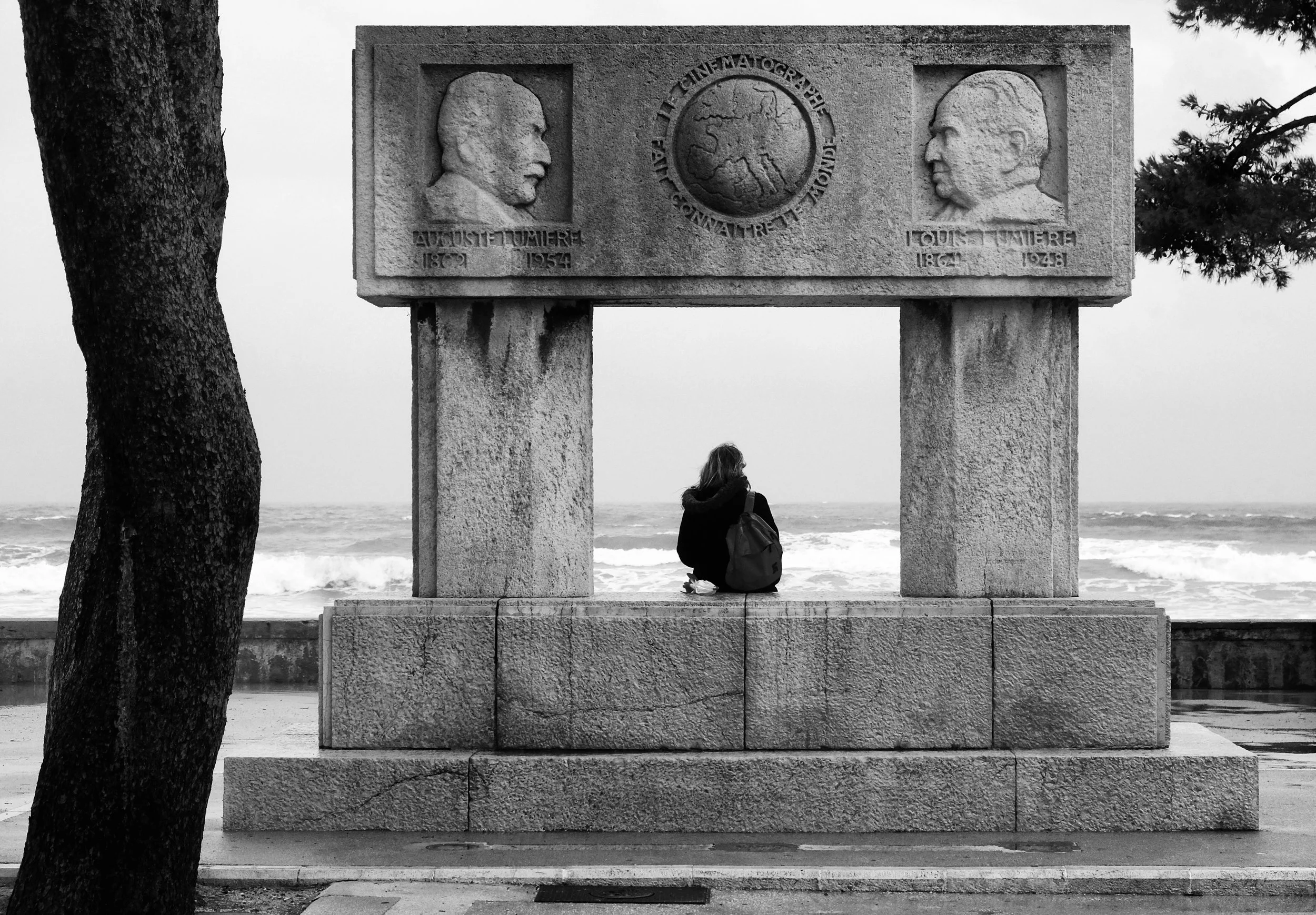 Statue dedicated to the Lumière brothers, who showed the first film ever in La Ciotat, France Taken By: Dave Lyon - Dec 2017