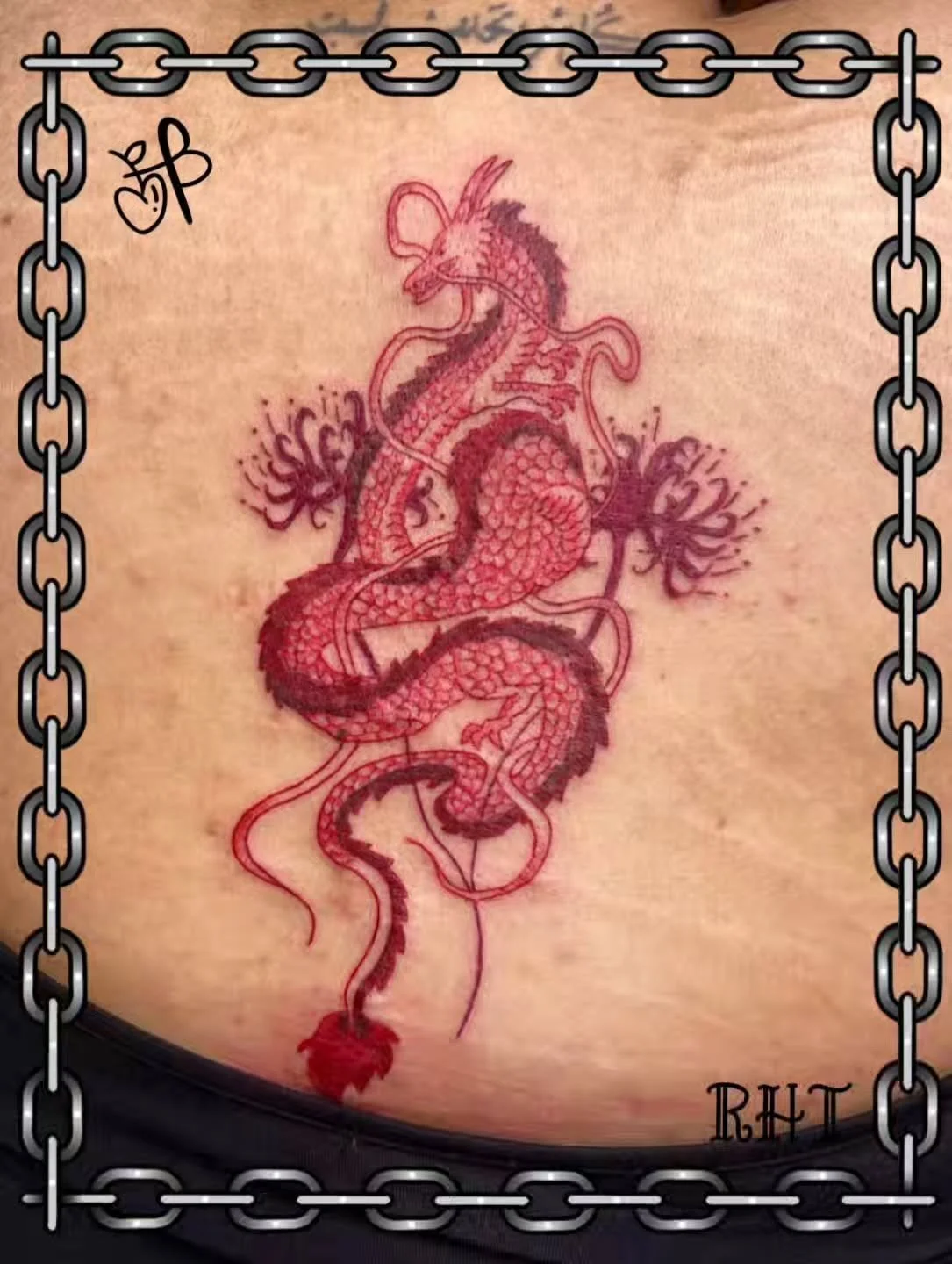 &bull; @berrypickertattoos &bull; 🐲Red Dragon🐲
Thank you Simrat, this design was so fun to bring to life and it was lovely meeting you :) Thanks for the trust!
.
.
.
.
Always open to other styles that challenge my artistic abilities 🥹💖
.
.
#patch