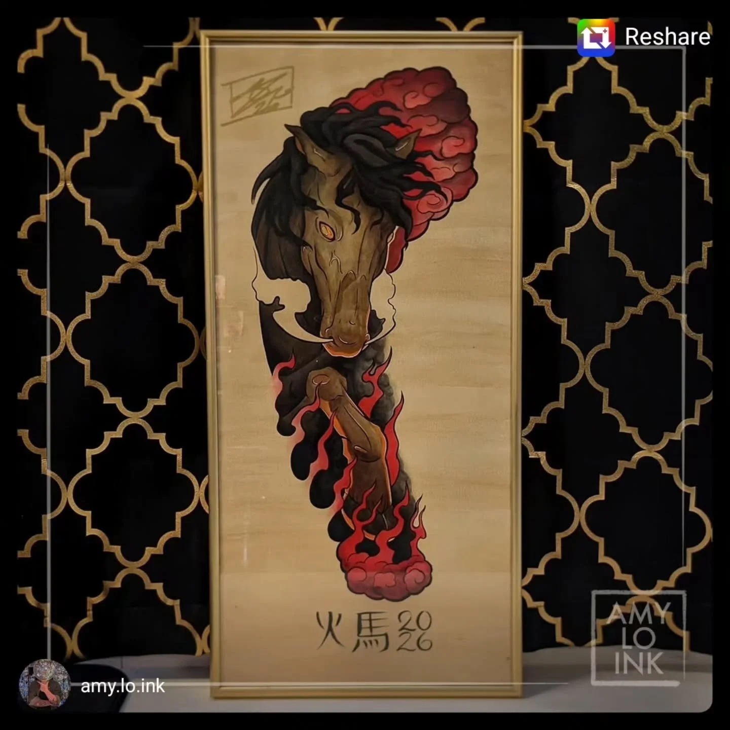 🔥🐎 The Year of the Fire Horse 🐎🔥
&bull; @amy.lo.ink &bull;