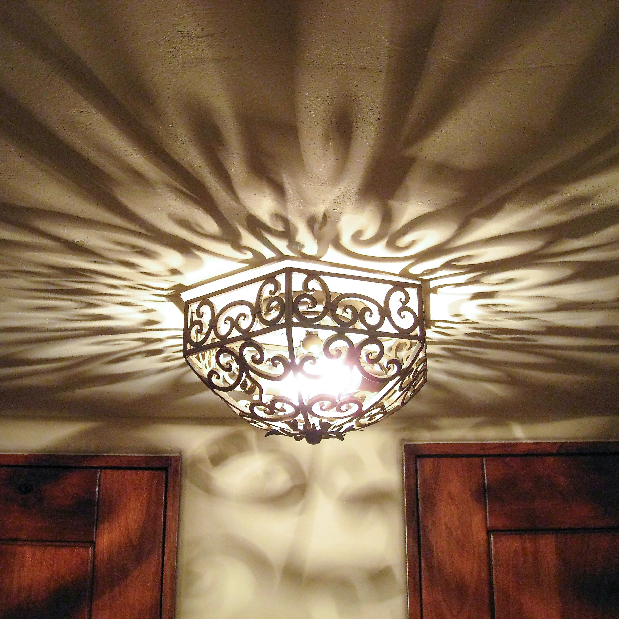 CHANDELIER FINE LIGHTING Hexagon Flush Mount Small