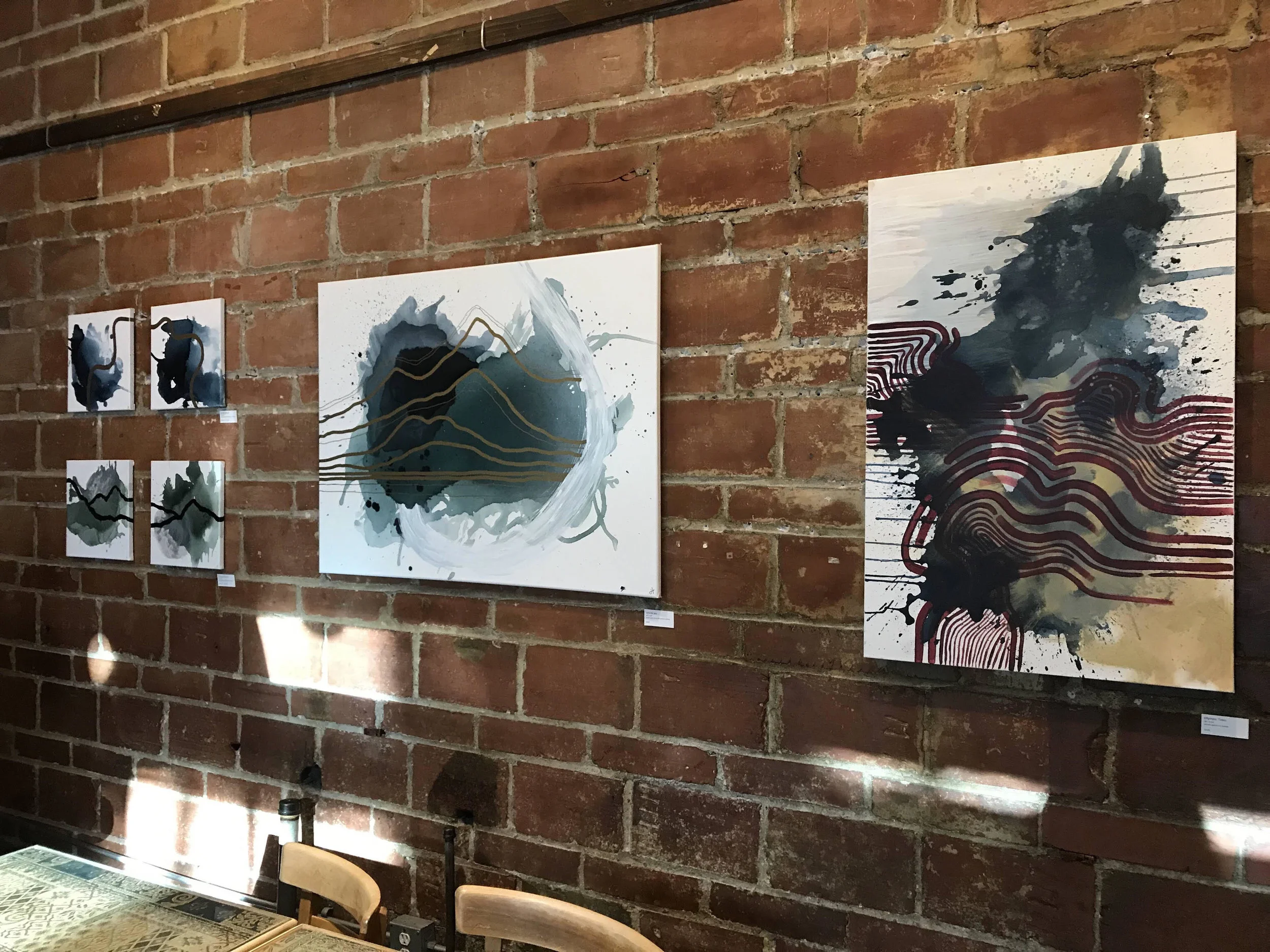 Artwork was on display at Cafe Allegro for the entire month of August. Established in 1975, Cafe Allegro is one of Seattle's oldest espresso bars and one of the country's finest Seattle-style coffee roasters.