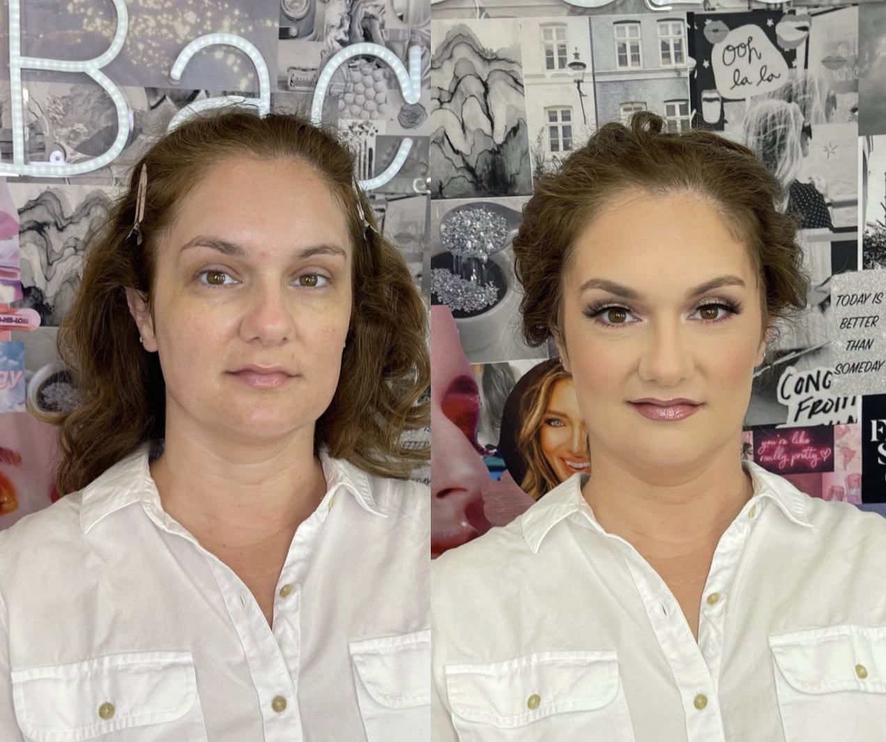 bridal makeup and hair Plano