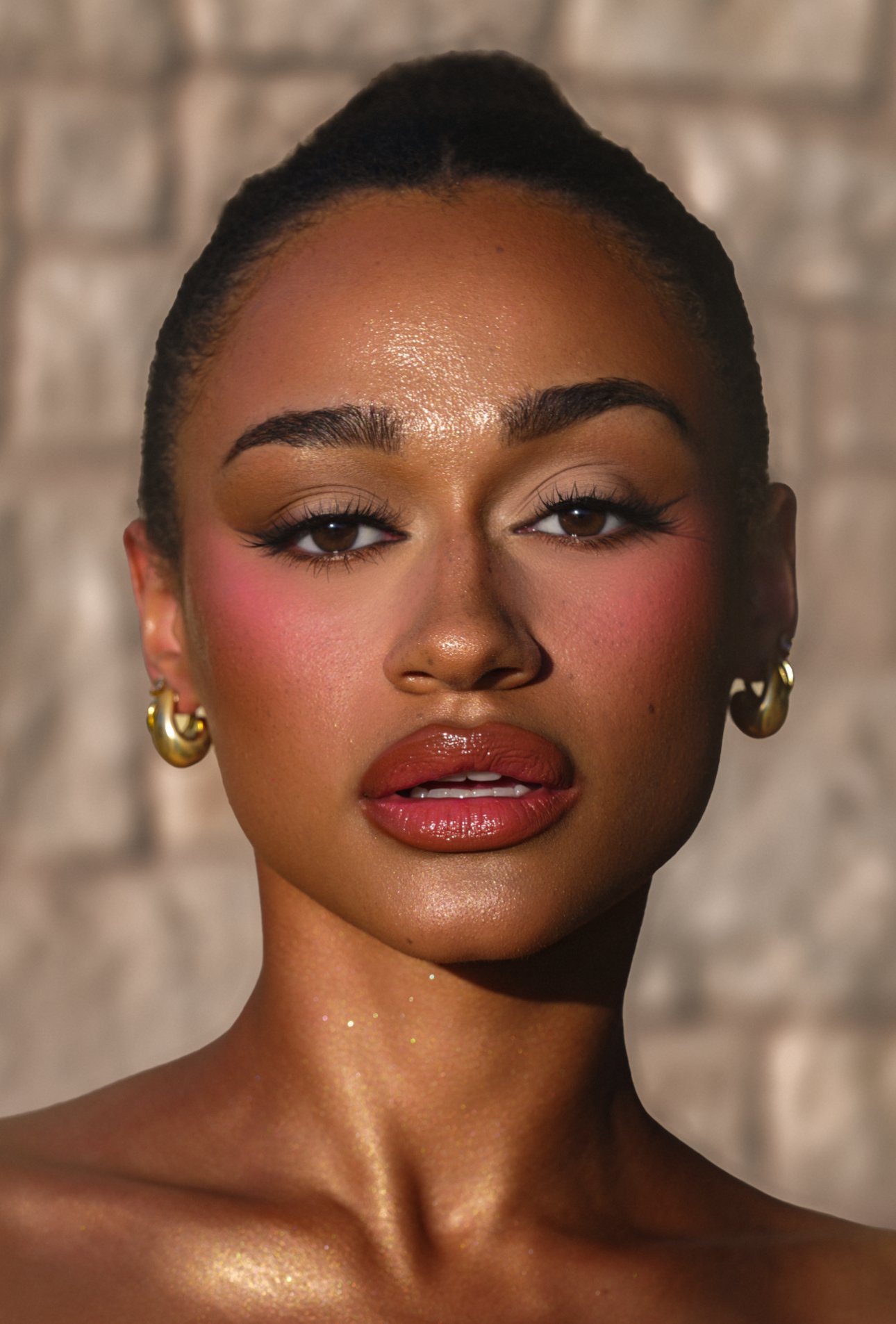 Dallas luxury gala makeup and hairstyling