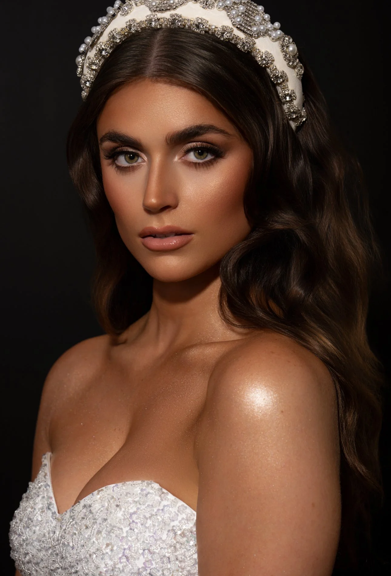 Soft glam professional event makeup in Dallas