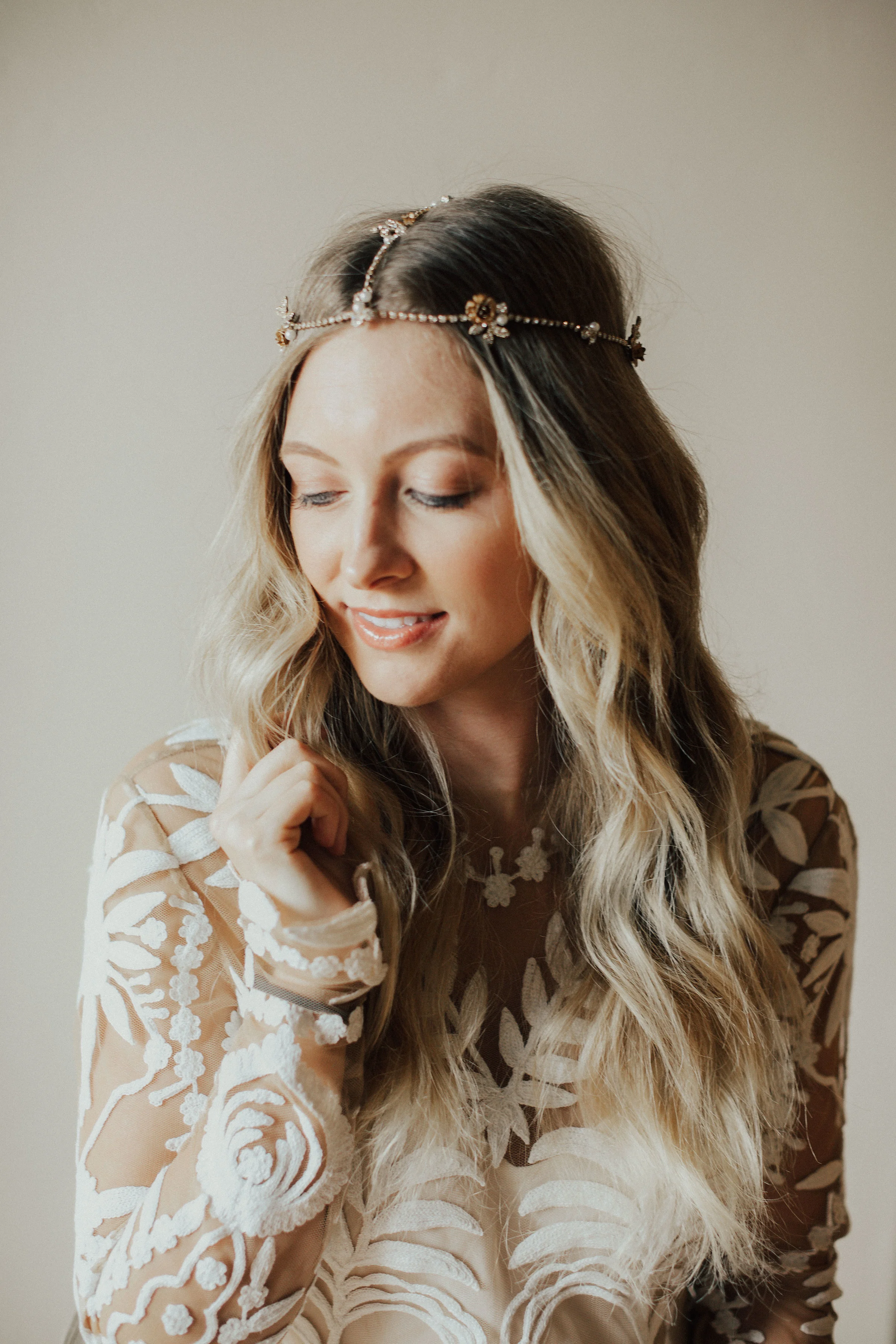 Style a Bridal vine headpiece