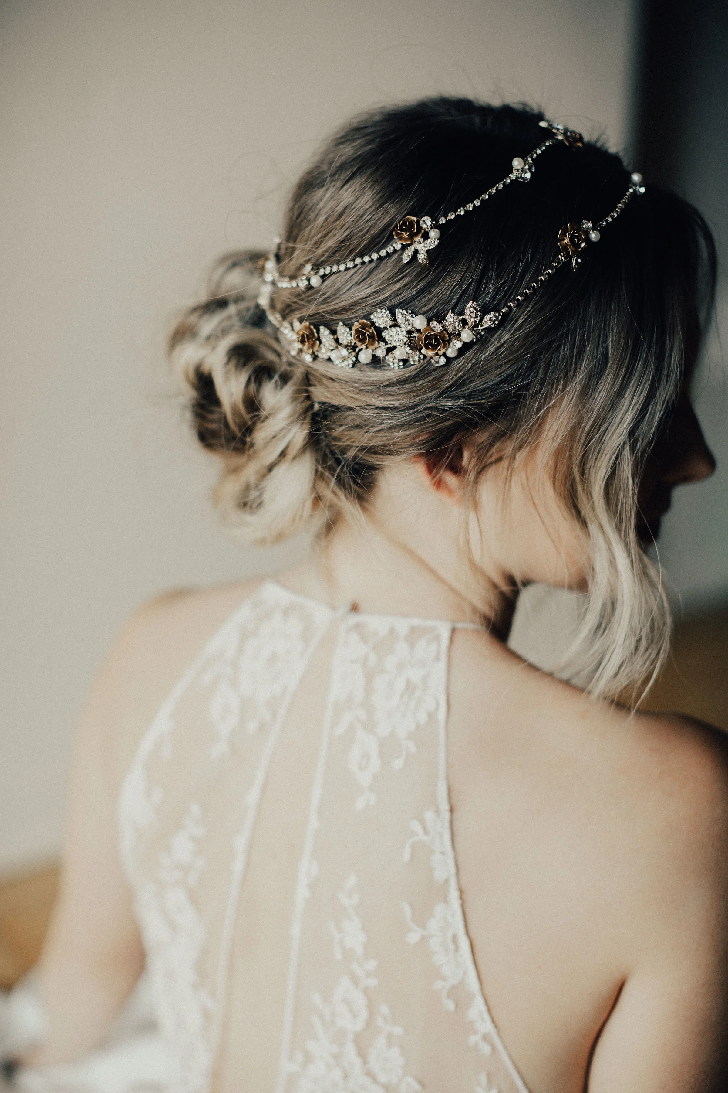Style a Bridal vine headpiece