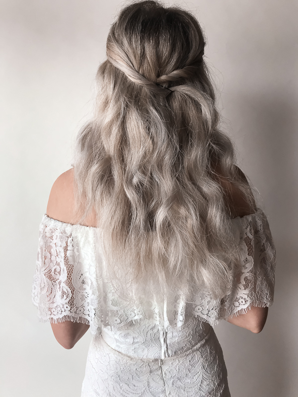 Bridal Hairstyle for medium length hair