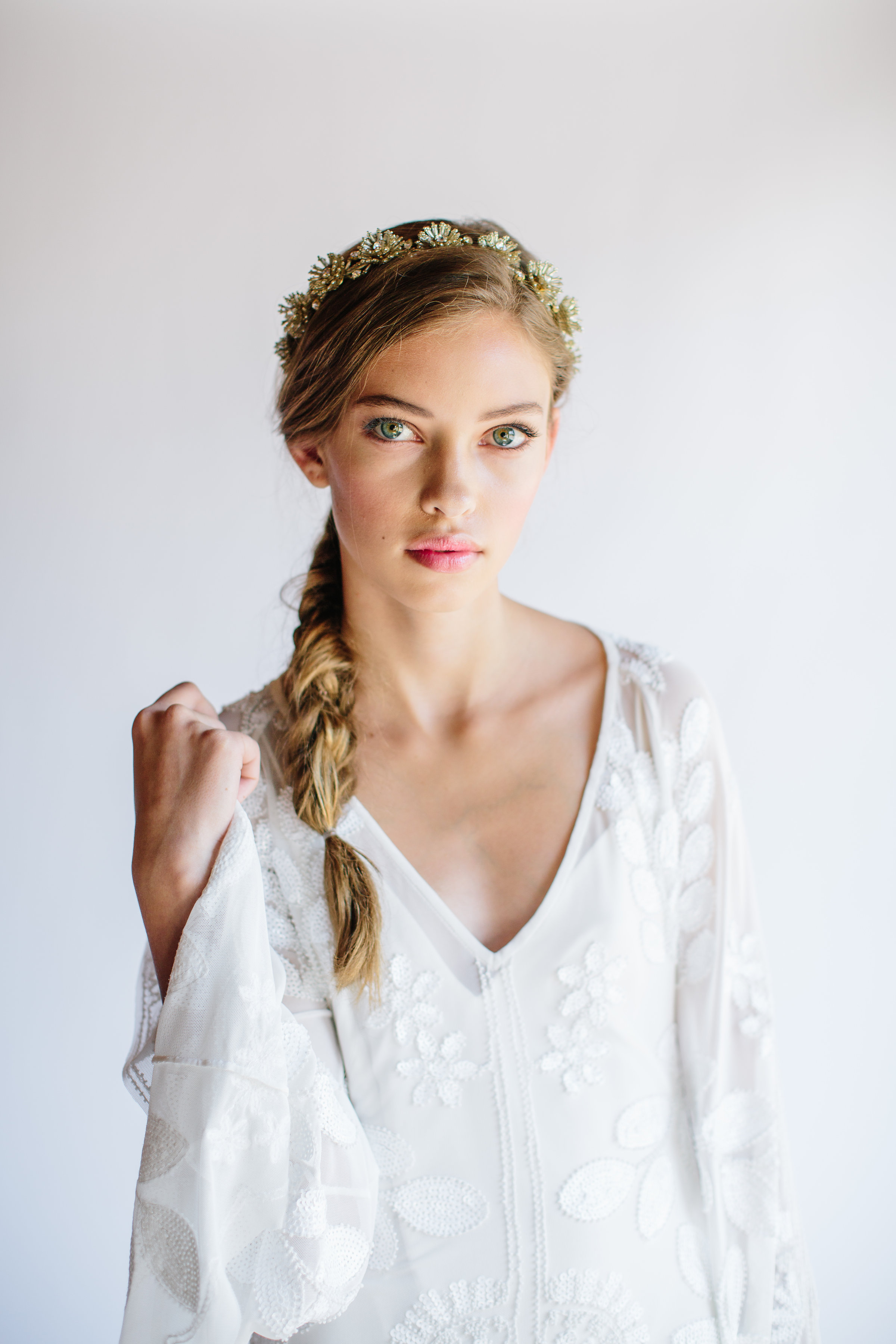 Zadie - beaded floral crown - By Untamed Petals