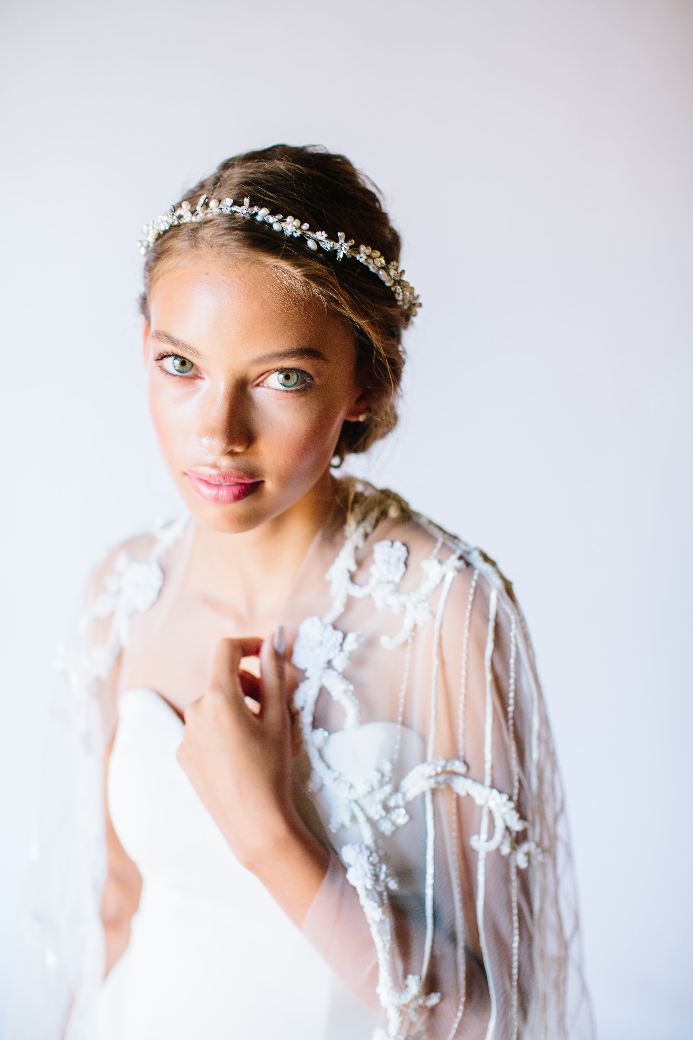 Pearl and Swarovski crystal hair vine by Untamed Petals