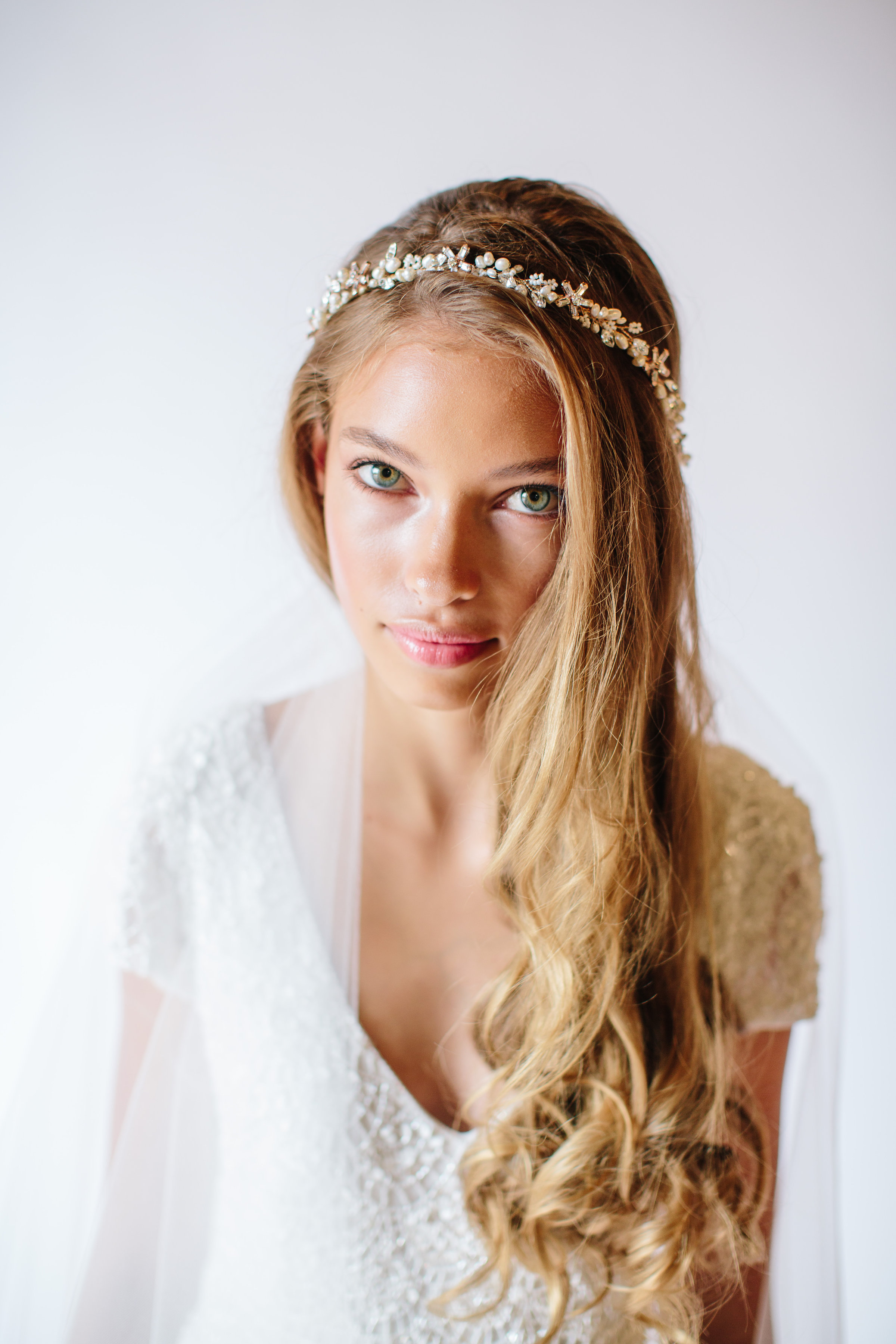 Pearl and Swarovski crystal hair vine by Untamed Petals