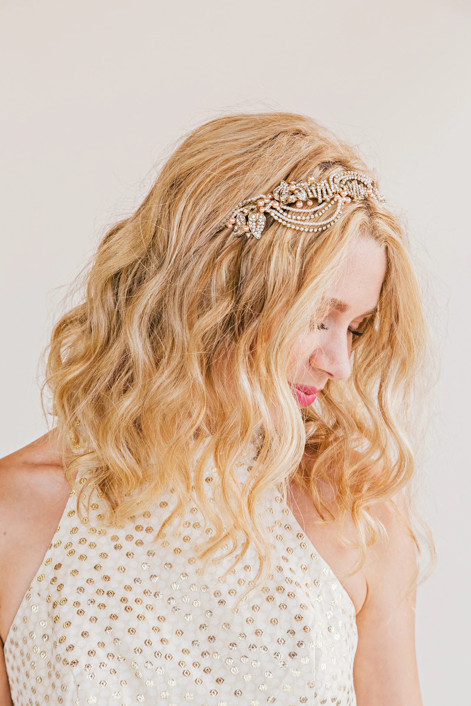 Tristain - Pearl Floral Headband - By Untamed Petals