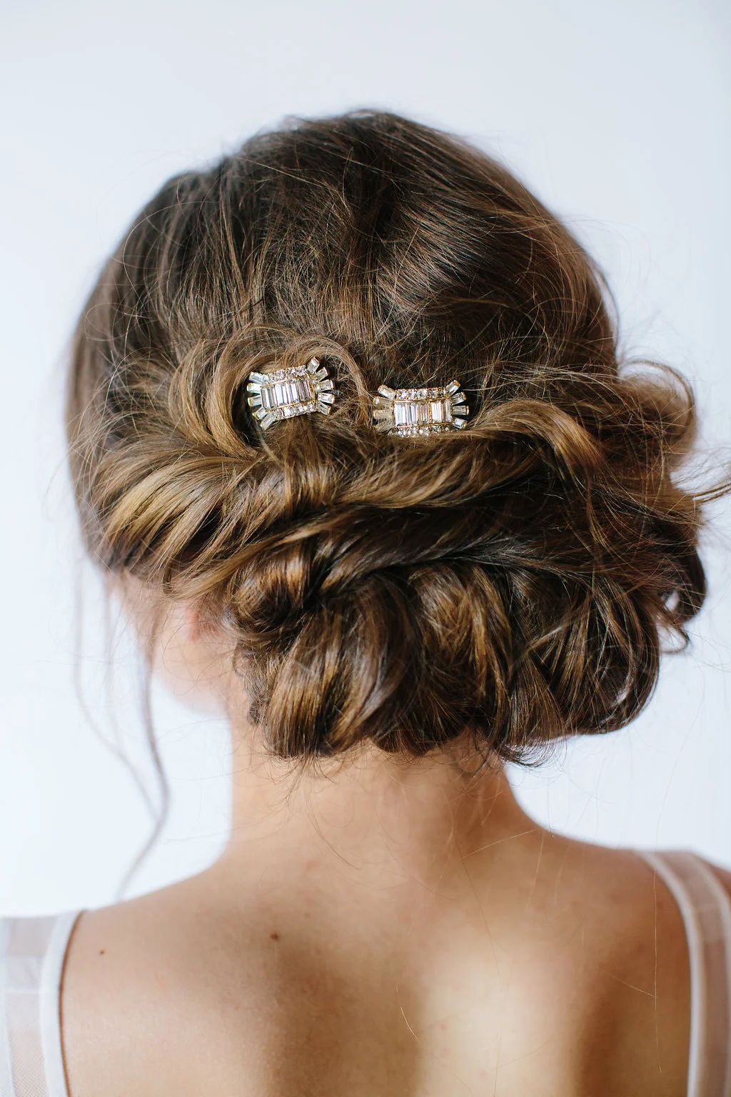 Deco crystal hairpins