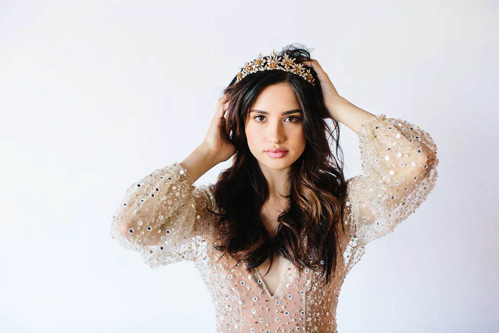 Megan - Floral Tiara - By Untamed Petals