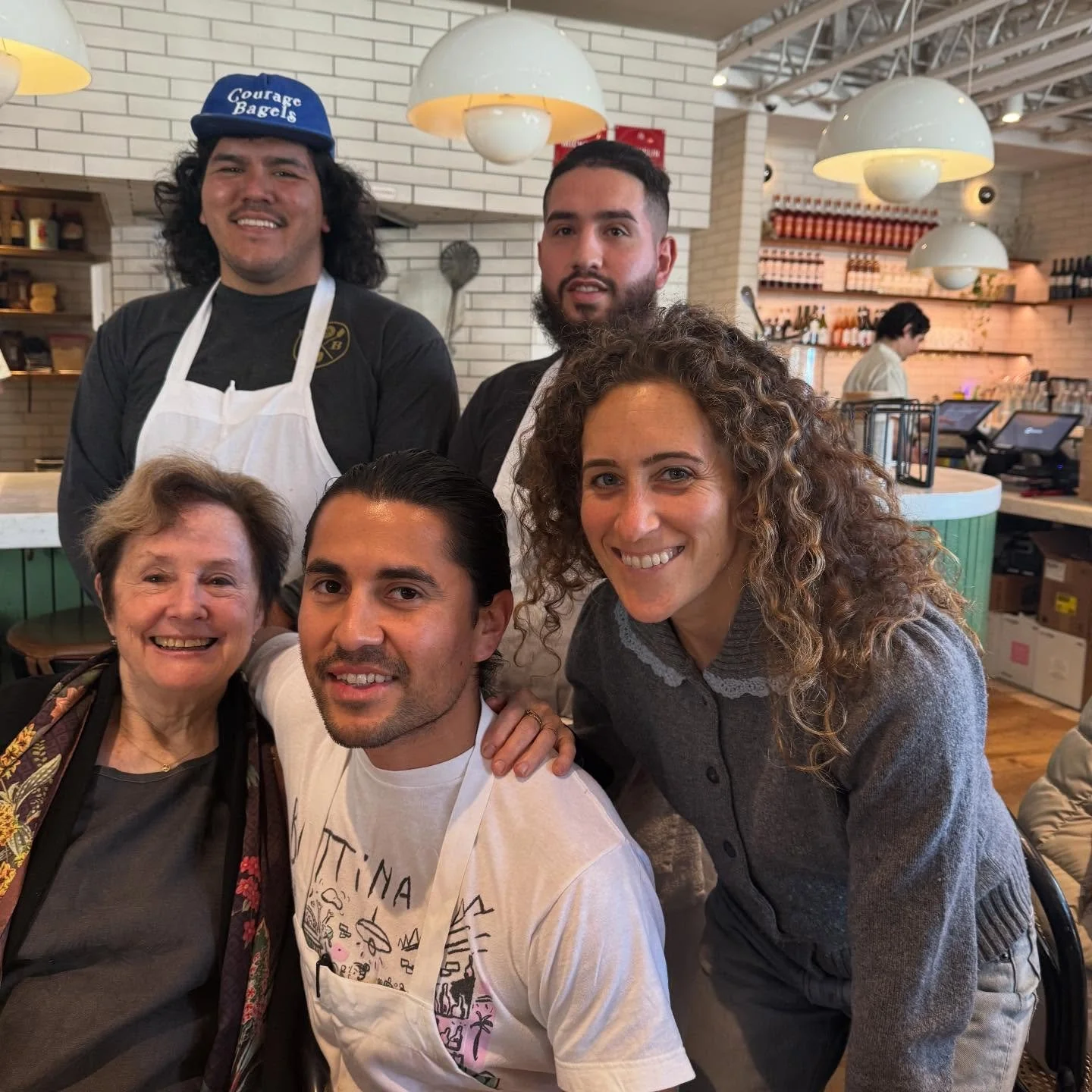 Always so much love when the beautiful @alicelouisewaters comes in ✨ Thank you for bringing so much continued inspiration to our team ❤️
&bull;&bull;&bull;
Hanukkah celebrations continue tonight with night two and so many delicious latkes to be had. 