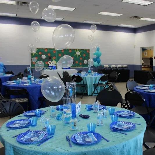 CRINKLE TAFFETA TABLECLOTH Colors Available: White, Mint, Royal Blue, Gold, Champagne, Grey, Blush Pink, Black. Contact us for pricing & availability