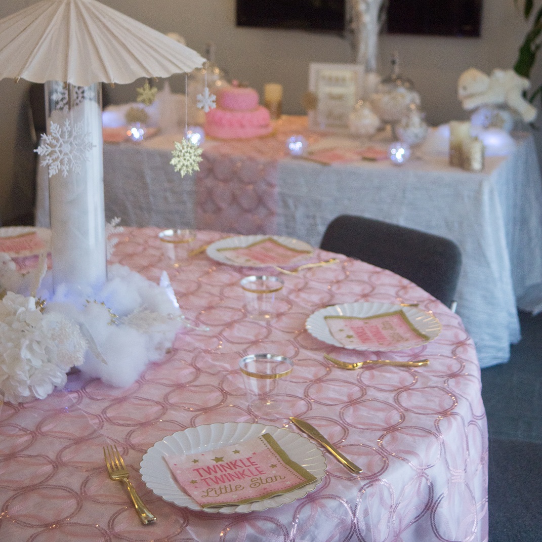 CIRCLE SEQUIN OVERLAY Colors available: White and Blush Pink. (See our gallery for design ideas). Contact us for pricing & availability