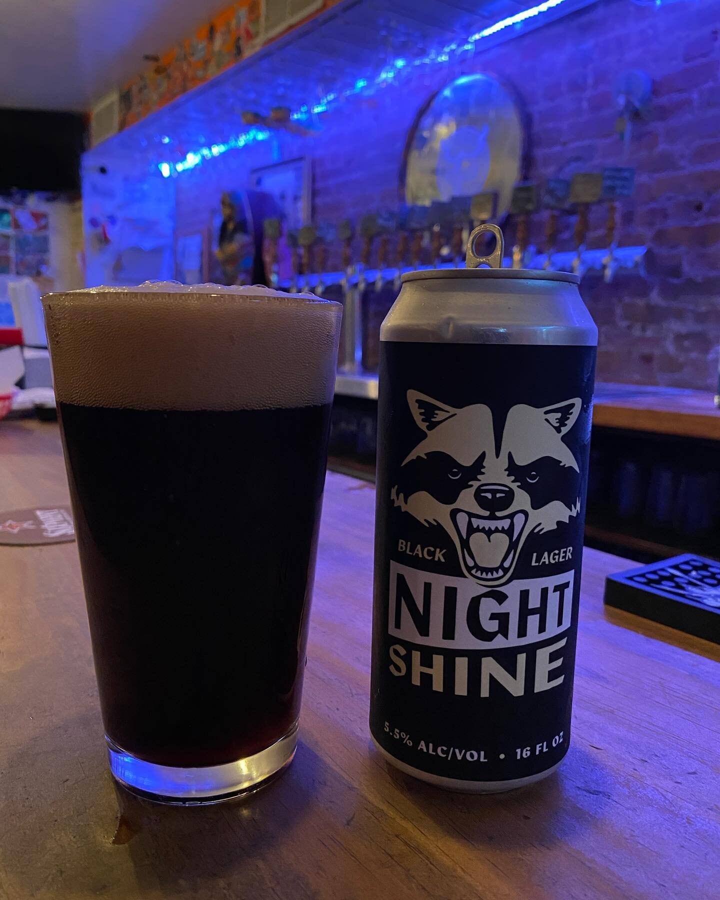 The fifth &amp; final can of the day for this week is another gem from @thecatskillbrewery , &ldquo;Nightshine&rdquo;. Previously on our draft, this drink is everything you want in a black lager! Deep brown in color, you are going to get an aromas of
