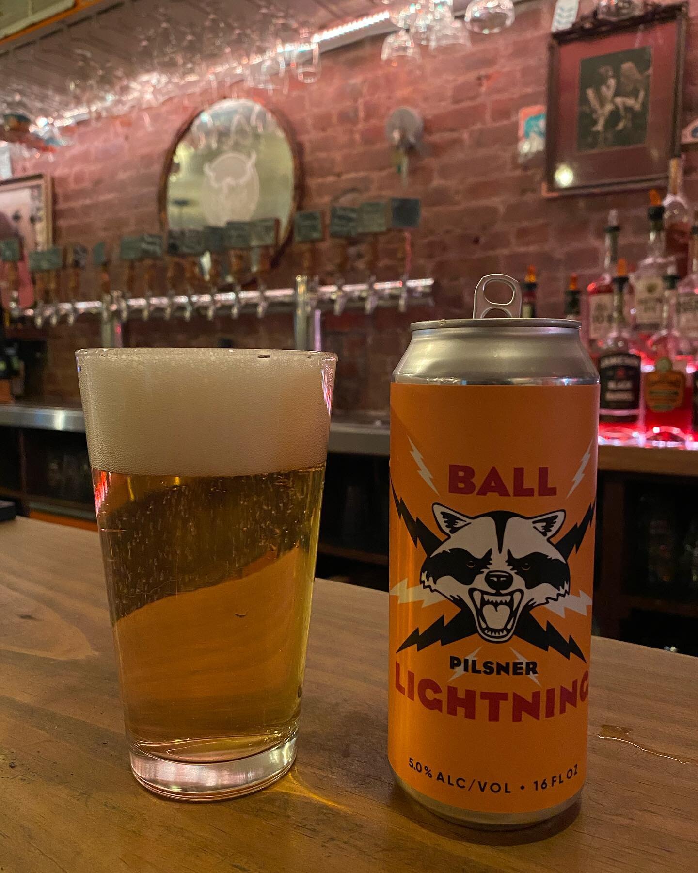 Can of the day! @thecatskillbrewery &lsquo;s &ldquo;Ball Lightning&rdquo;. Everything you&rsquo;re looking for in a Pilsner. Crisp with floral and fruity notes. Poured right into a glass and you&rsquo;re going to get a good amount of head with a clea