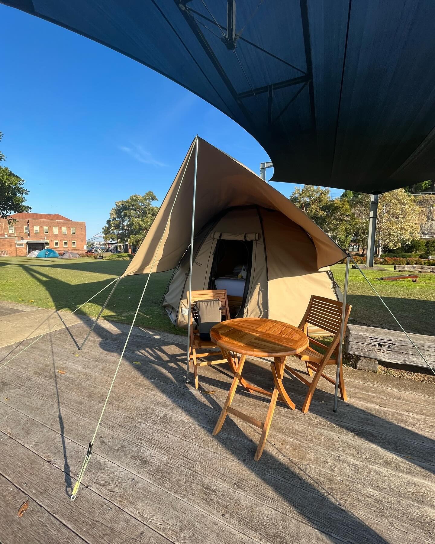 Stayed on Cockatoo Island in one of their deluxe tents for my birthday. Rivercat from Parramatta was the way to go! #cockatooisland #sydney #2023travels