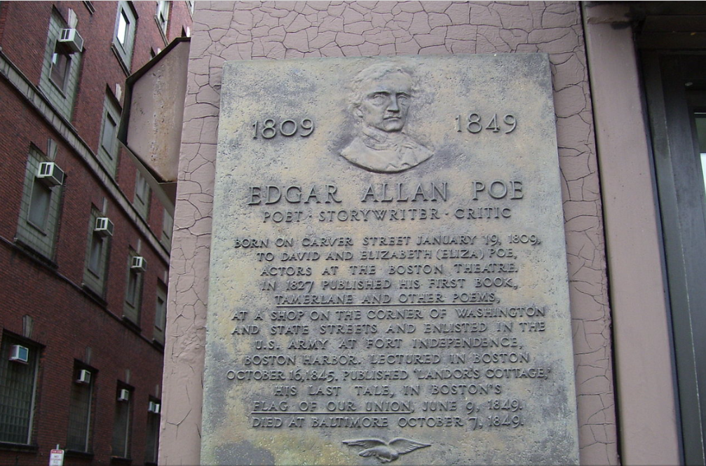 edgar allan poe plaque on birthplace.png