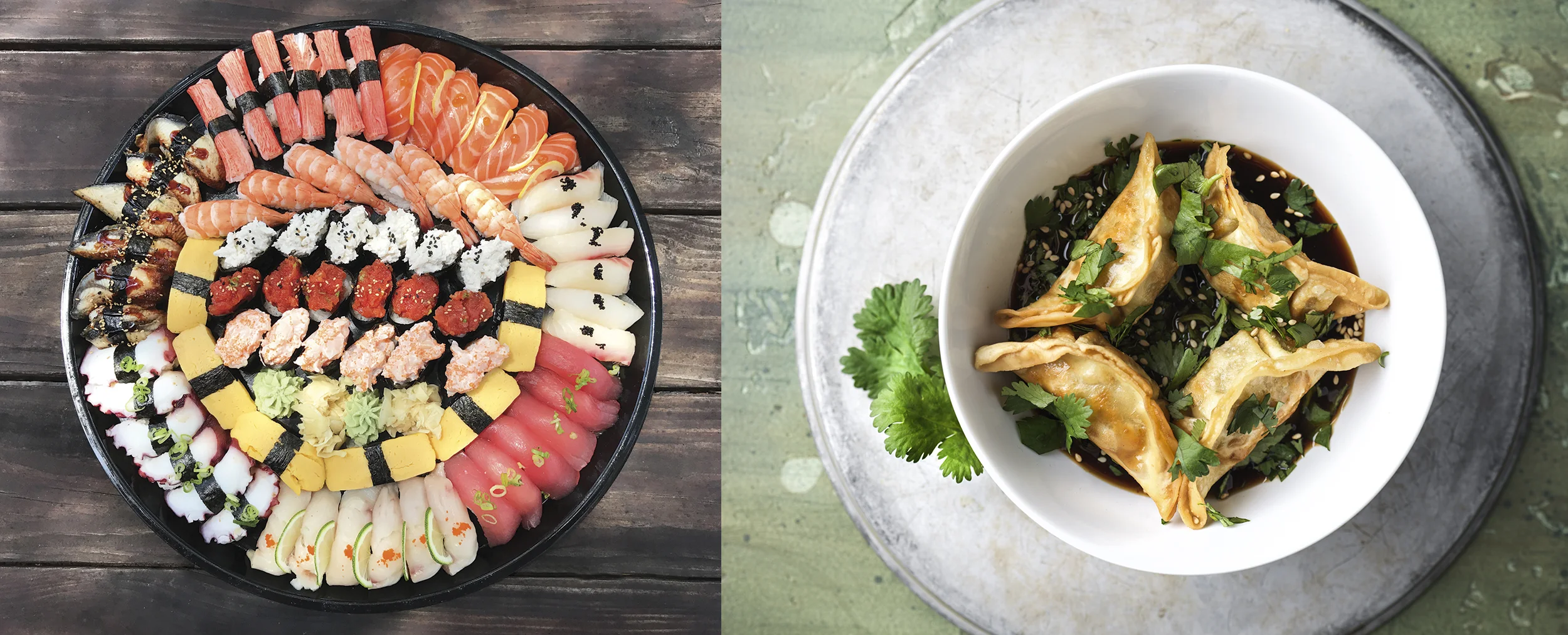 Sushi Party for Six & Gyoza