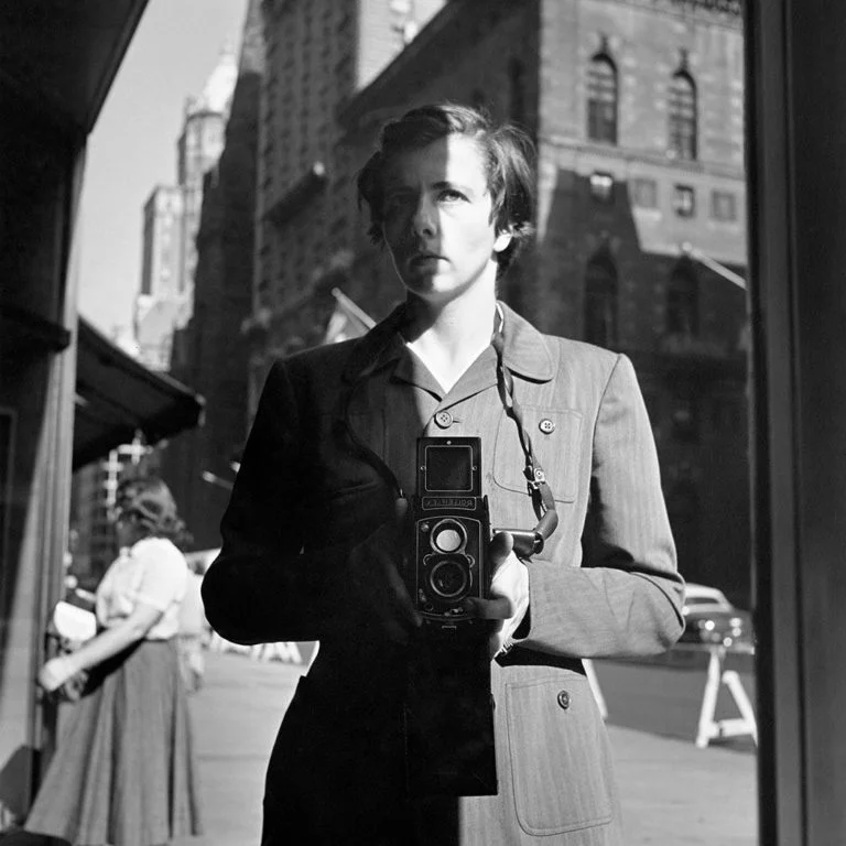 Self-portrait by Vivian Maier, October 1953