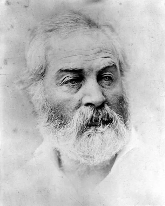 Of all his many portraits, Whitman declared this photo, “the best picture of all…I was at my best—physically at my best, mentally, every way.” Age 44. Photo courtesy of the Alderman Library, University of Virginia.