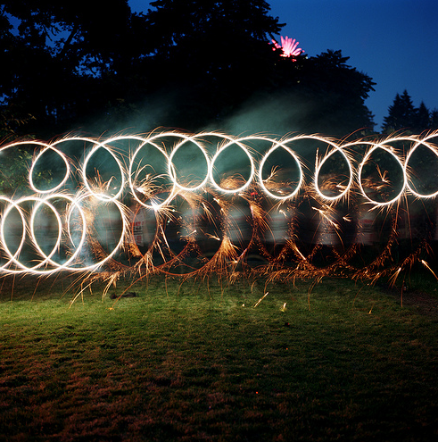 Sparkler Spin by Peter Carlson