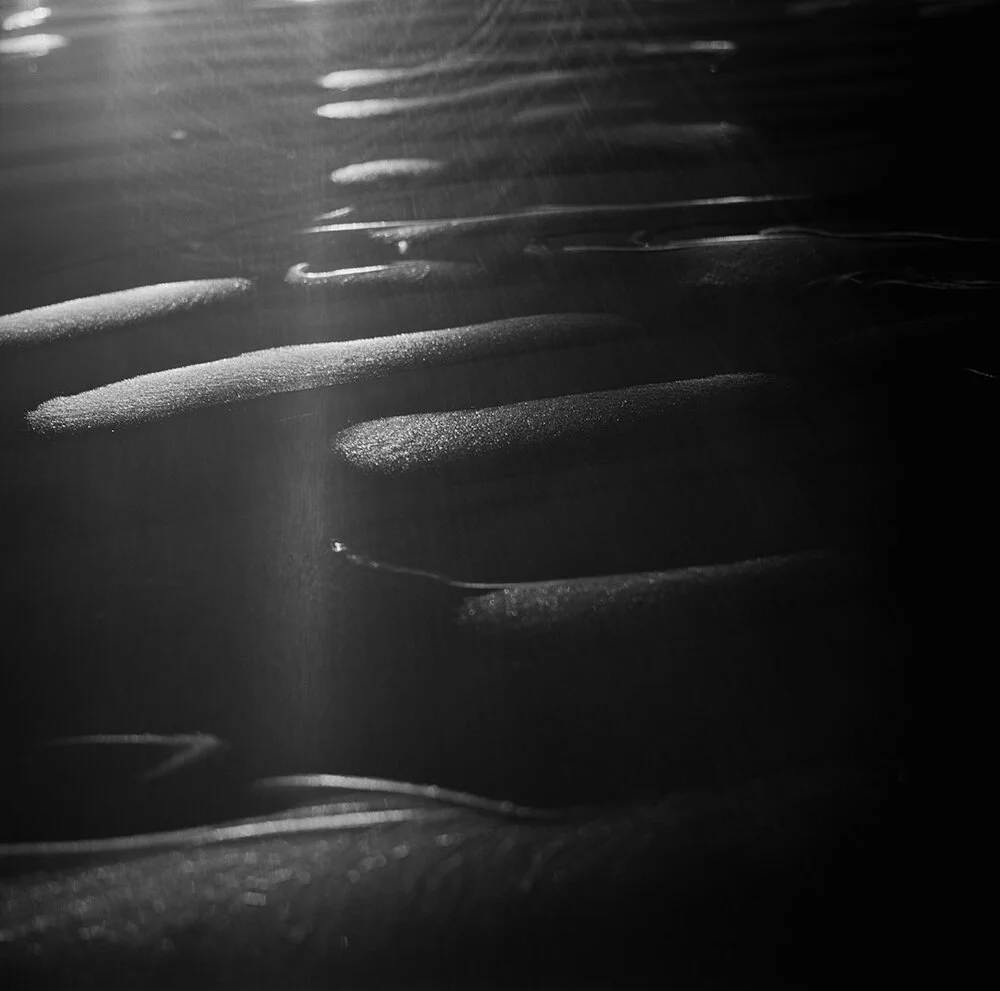 Ilford XP2 Super shot at night along the Oregon coast.