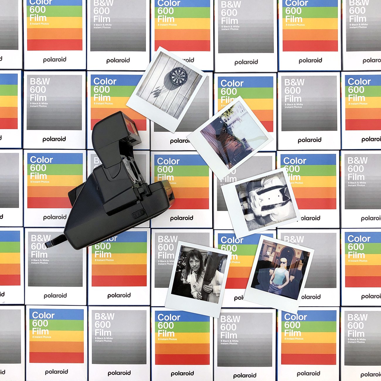 Polaroid Type 600 B&W Instant Film