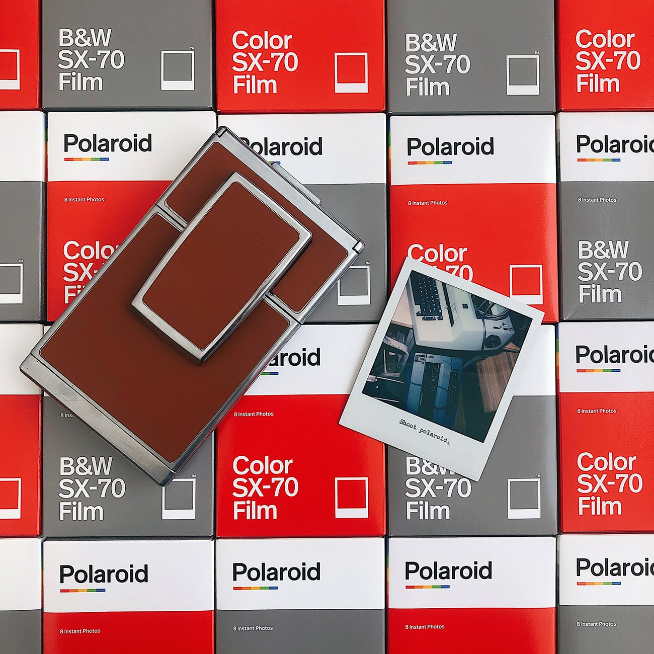 Impossible/Polaroid Color Glossy Film for Polaroid SX70 Cameras - 2 Pack