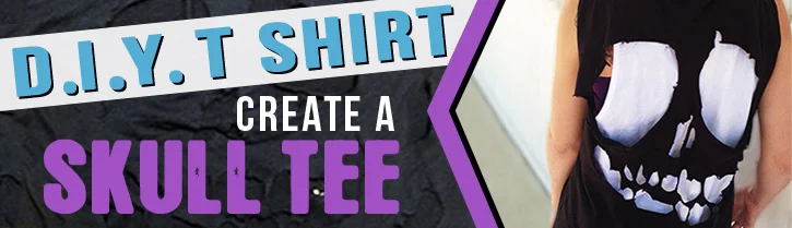 Cut Up T Shirt Designs - DIY Skull Tee