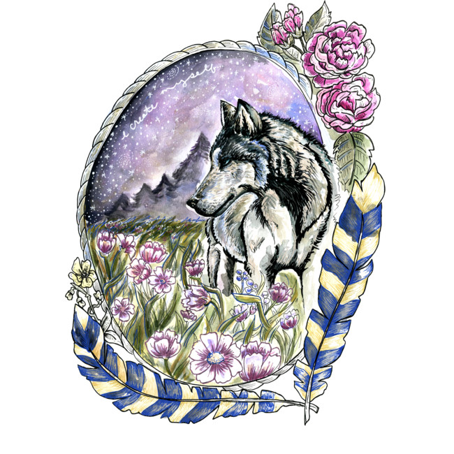 floral wolf