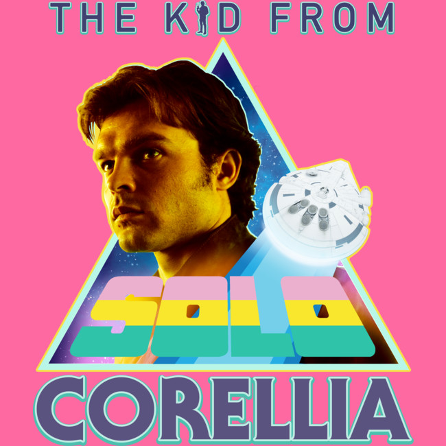 the kid from corellia hand solo in rainbow stripes