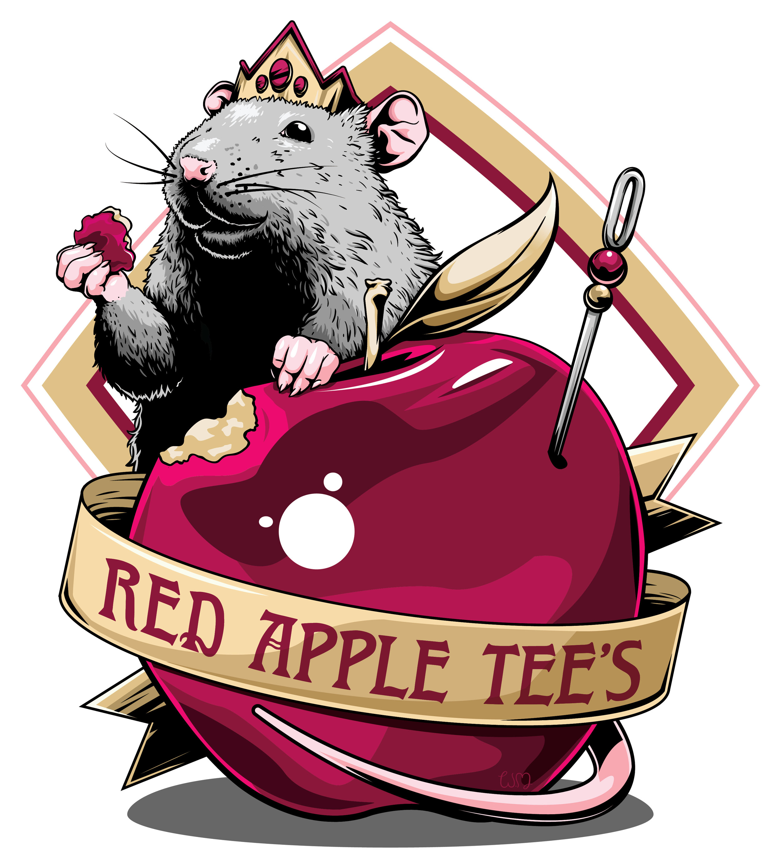 Redappletees logo