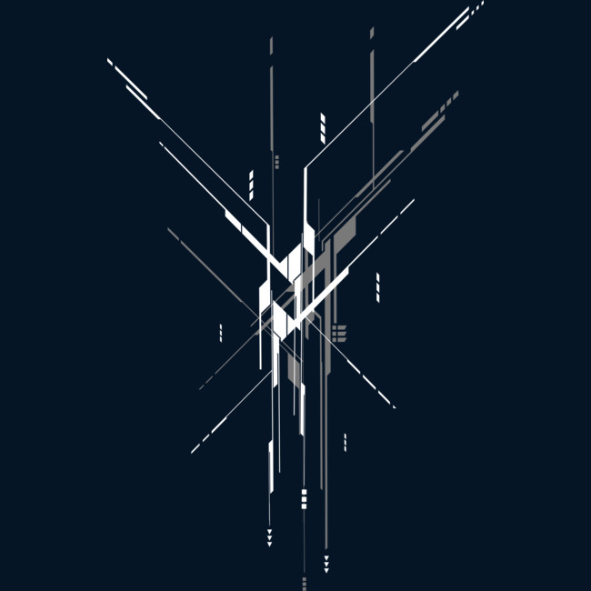 Midnight Rain by Exosam - geometric lines