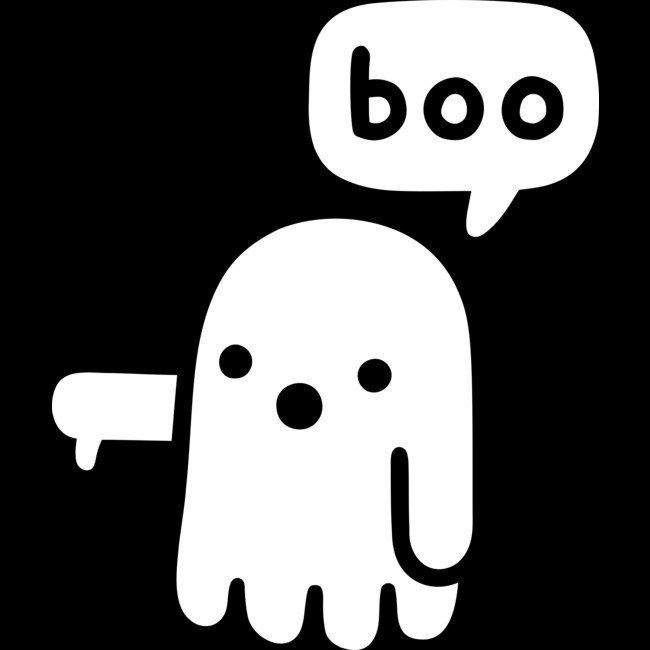 Ghost Of Disapproval by Obinsun - ghost with thumbs down